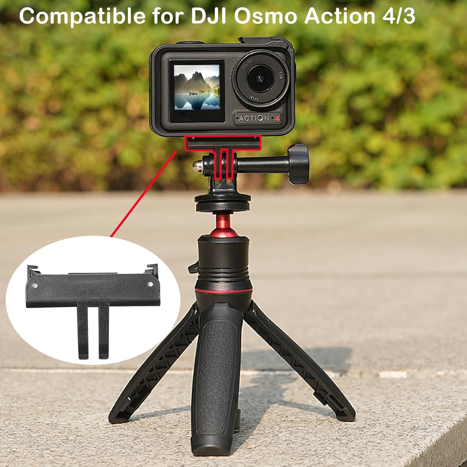 PCTC 2PCS Magnetic Adapter Mount Compatible for DJI Osmo 360/Osmo Action 5 Pro 4/3 Quick Release Adapter - DJI Accessories,Attachable Tripod, Selfie, Vlogging
