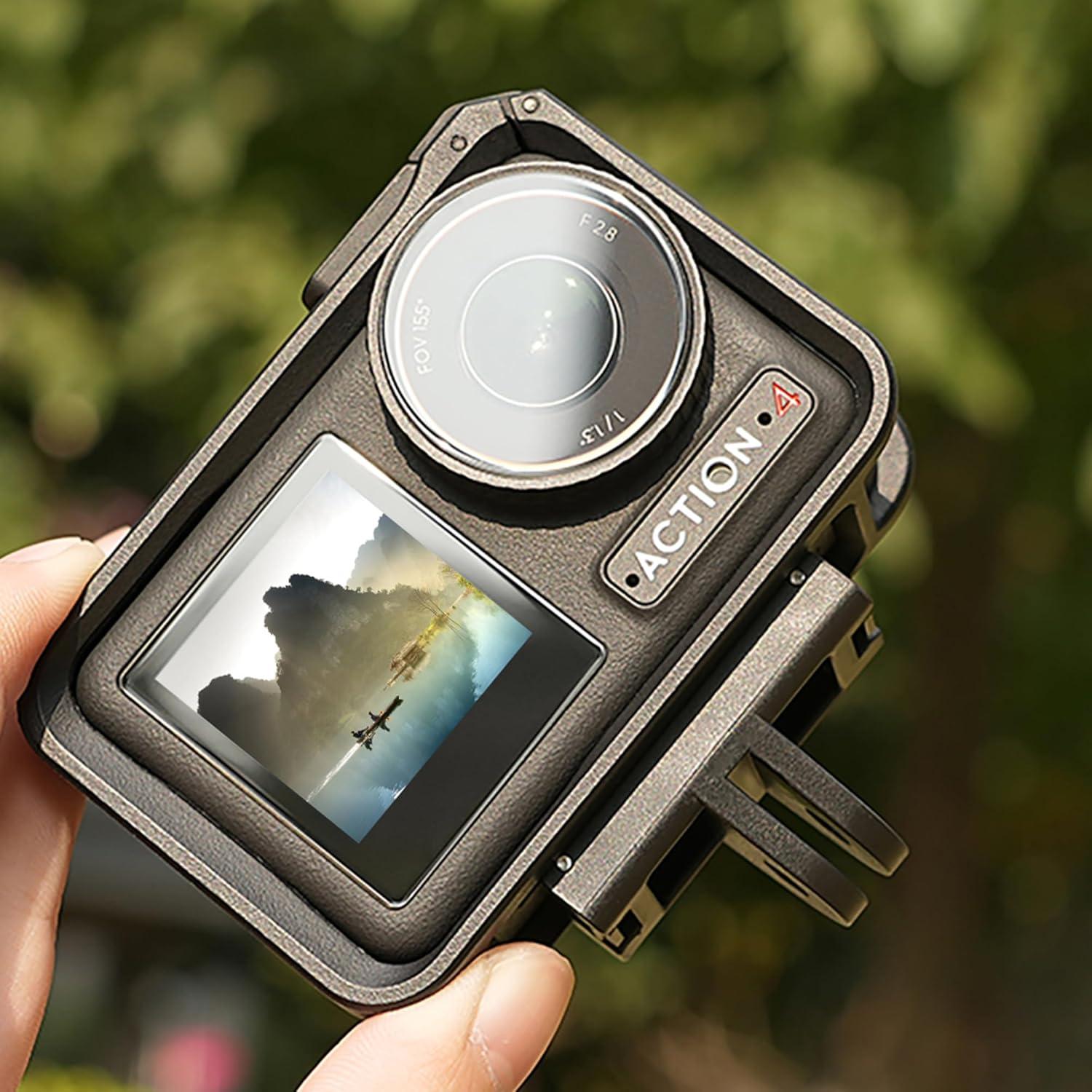 PCTC 2PCS Magnetic Adapter Mount Compatible for DJI Osmo 360/Osmo Action 5 Pro 4/3 Quick Release Adapter - DJI Accessories,Attachable Tripod, Selfie, Vlogging