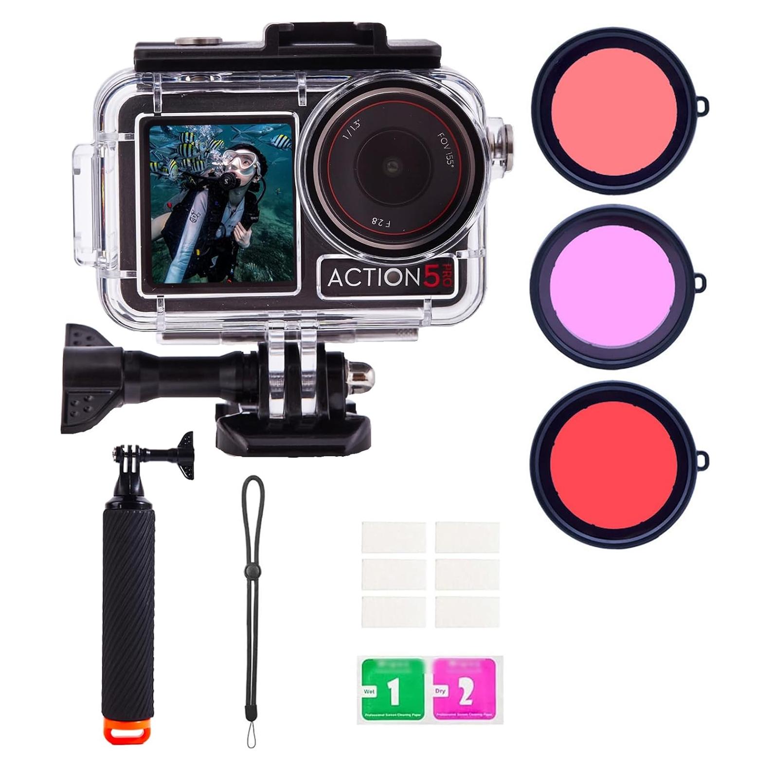 Funda Impermeable UnisonPet para DJI Osmo Action 5 Pro/4/3 60M