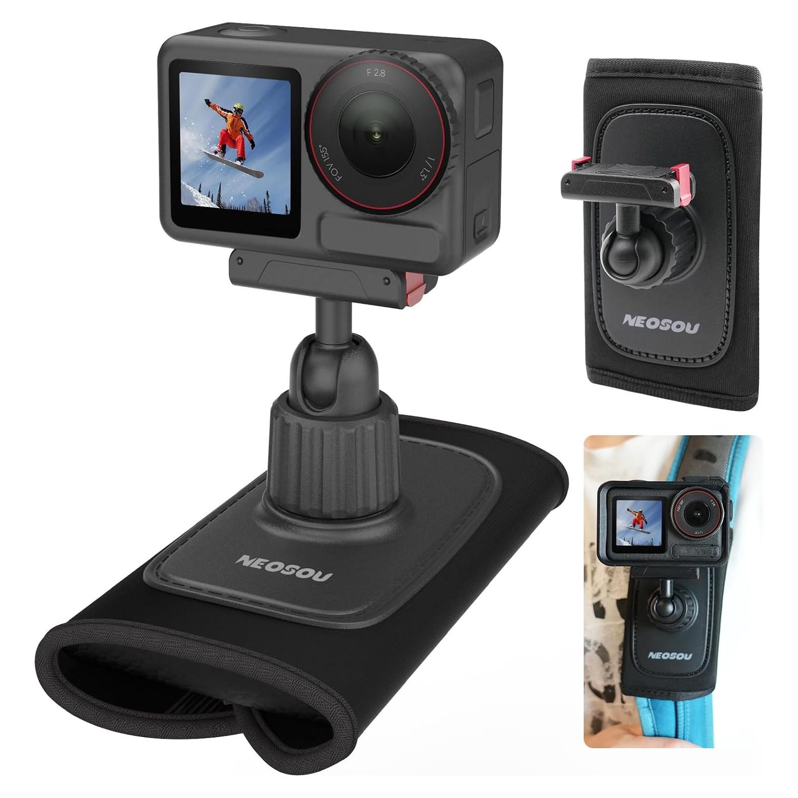 Soporte de Mochila NEOSOU 360° para DJI Action 5/4/3