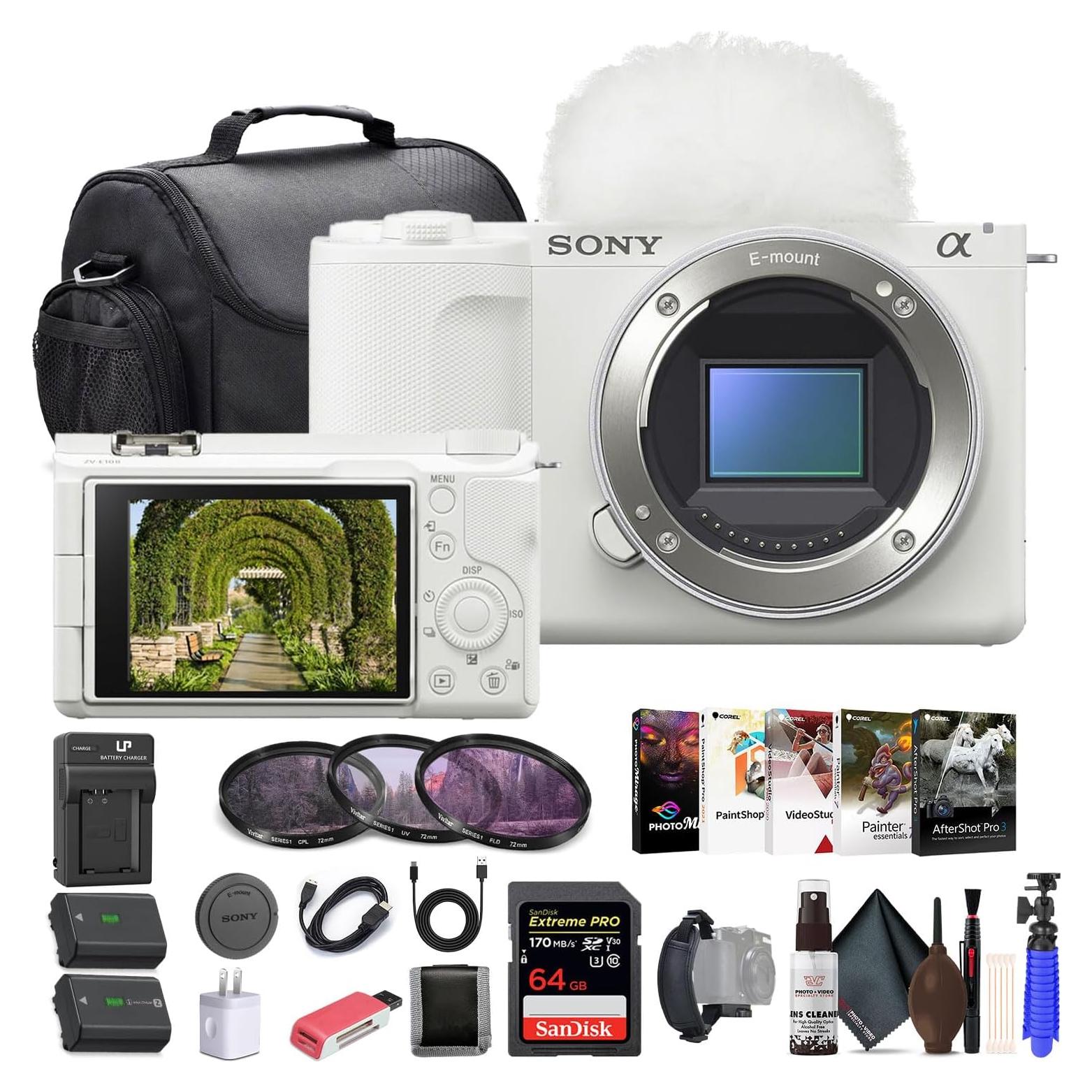 Cámara Sin Espejo Sony Alpha ZV-E10 II Blanco + Accesorios