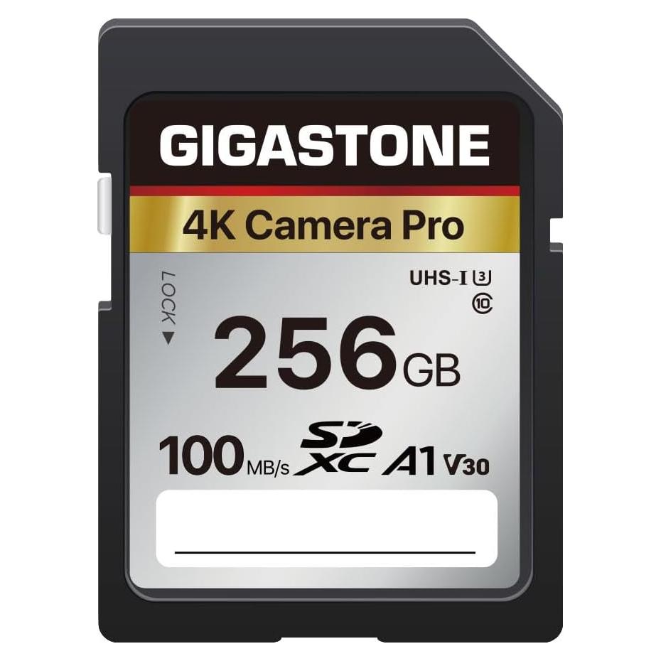 Tarjeta de Memoria Gigastone 256GB 4K UHS-I 100MB/s