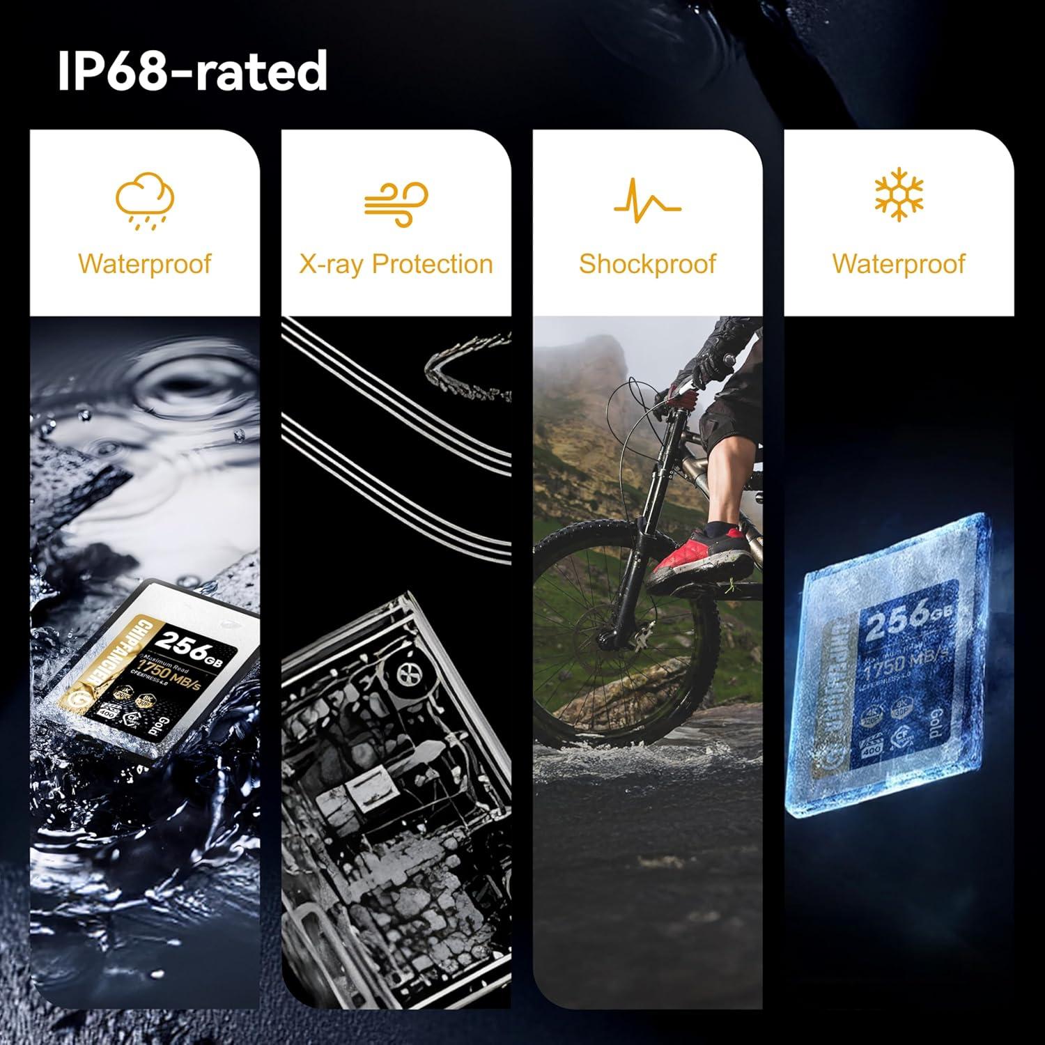 Tarjeta CFexpress 4.0 Tipo A 256GB CHIPFANCIER Vel. 1750MB/s