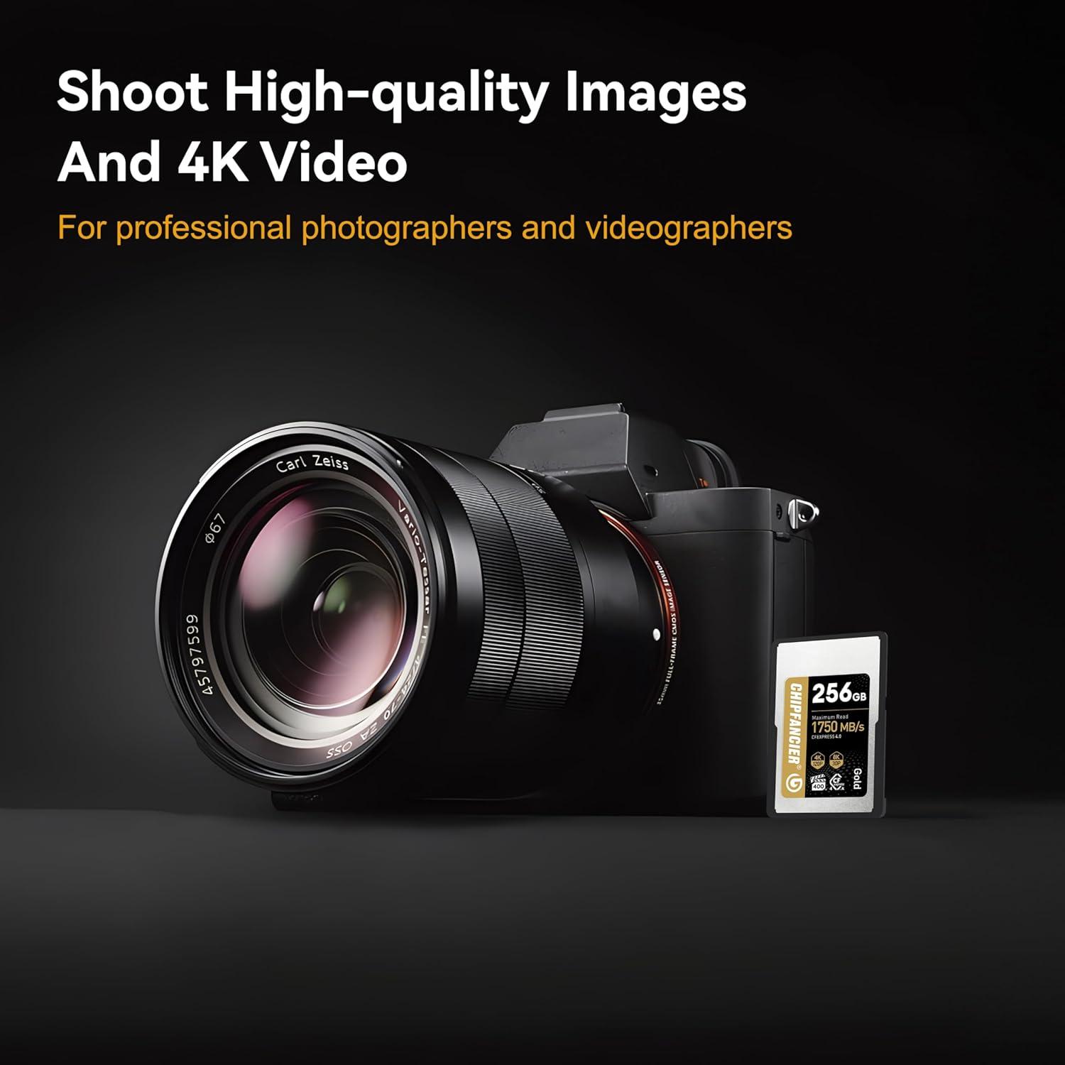 Tarjeta CFexpress 4.0 Tipo A 256GB CHIPFANCIER Vel. 1750MB/s