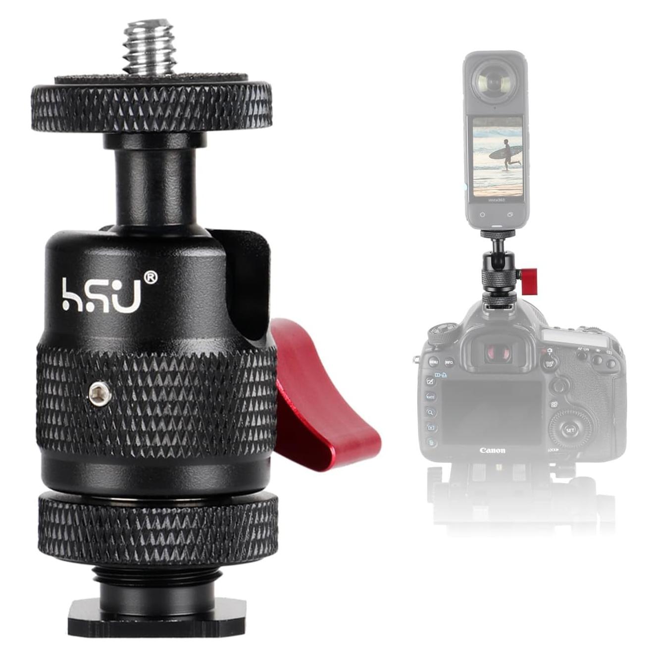 Adaptador de Montaje en Zapata Fría HSU para Trípode de Cámara