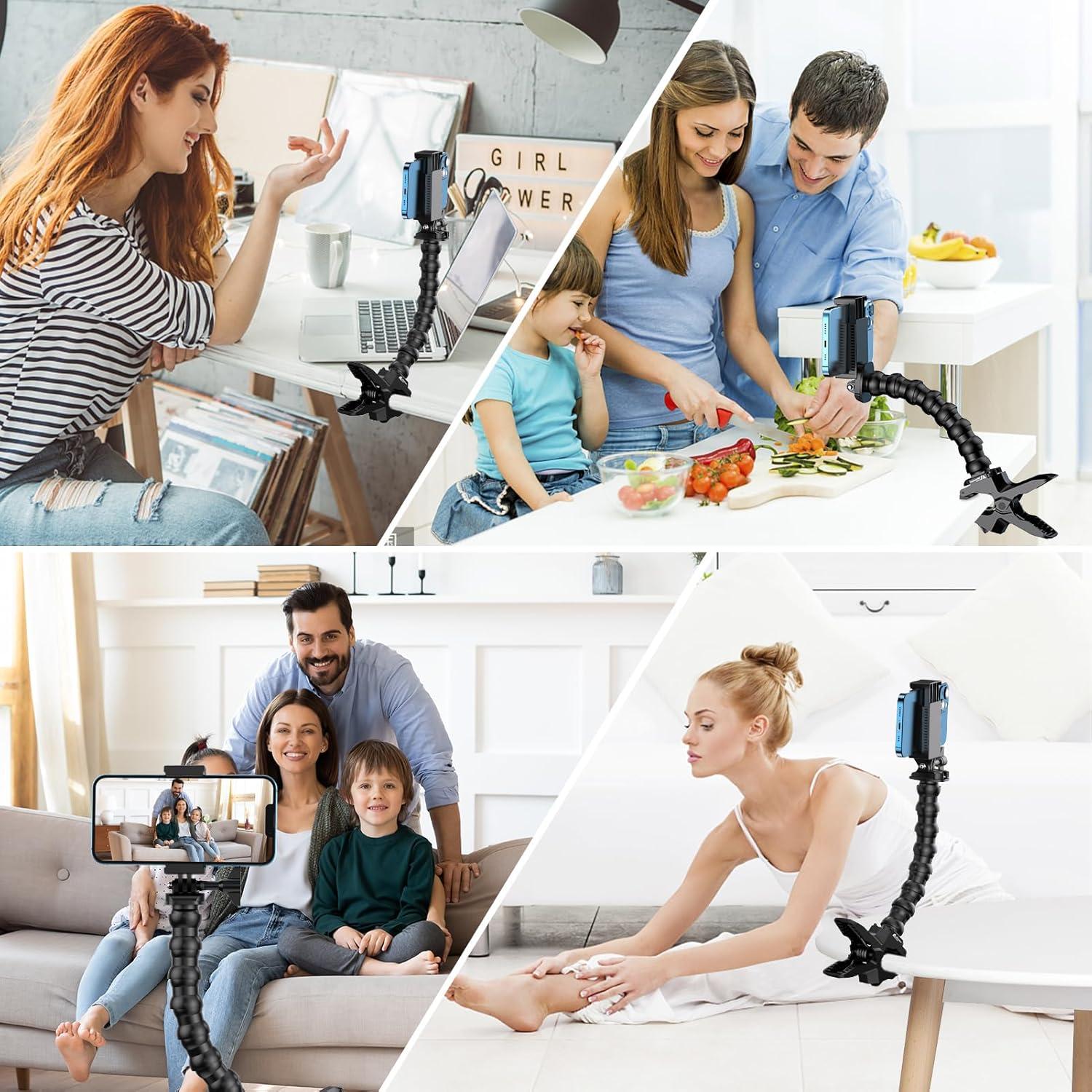 Soporte de Abrazadera Jaws Flex MiPremium para Smartphone y GoPro