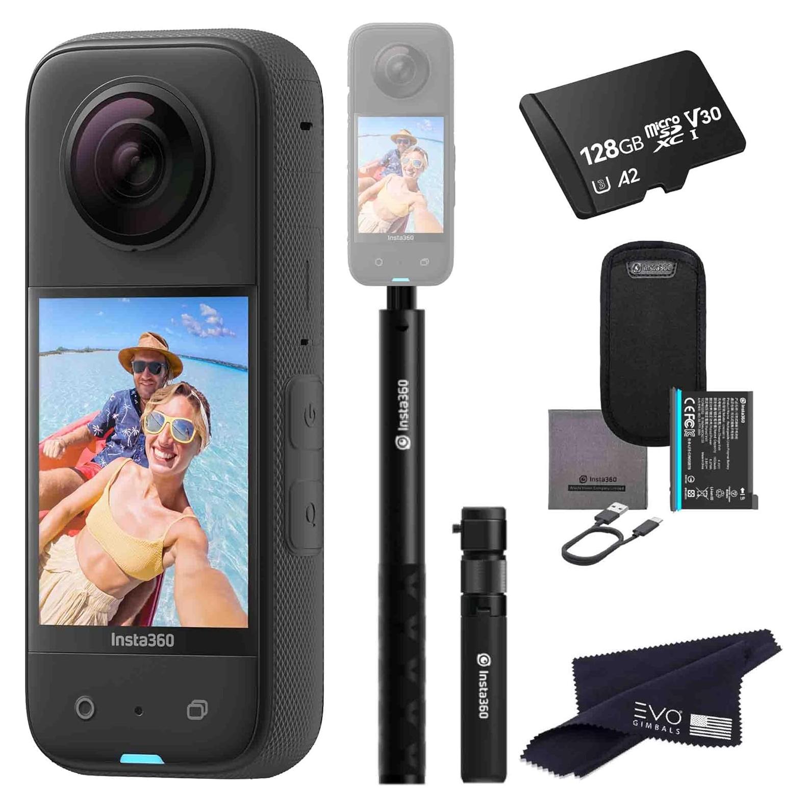 Cámara de acción 360 Insta360 X3 48MP 5.7K con 128GB