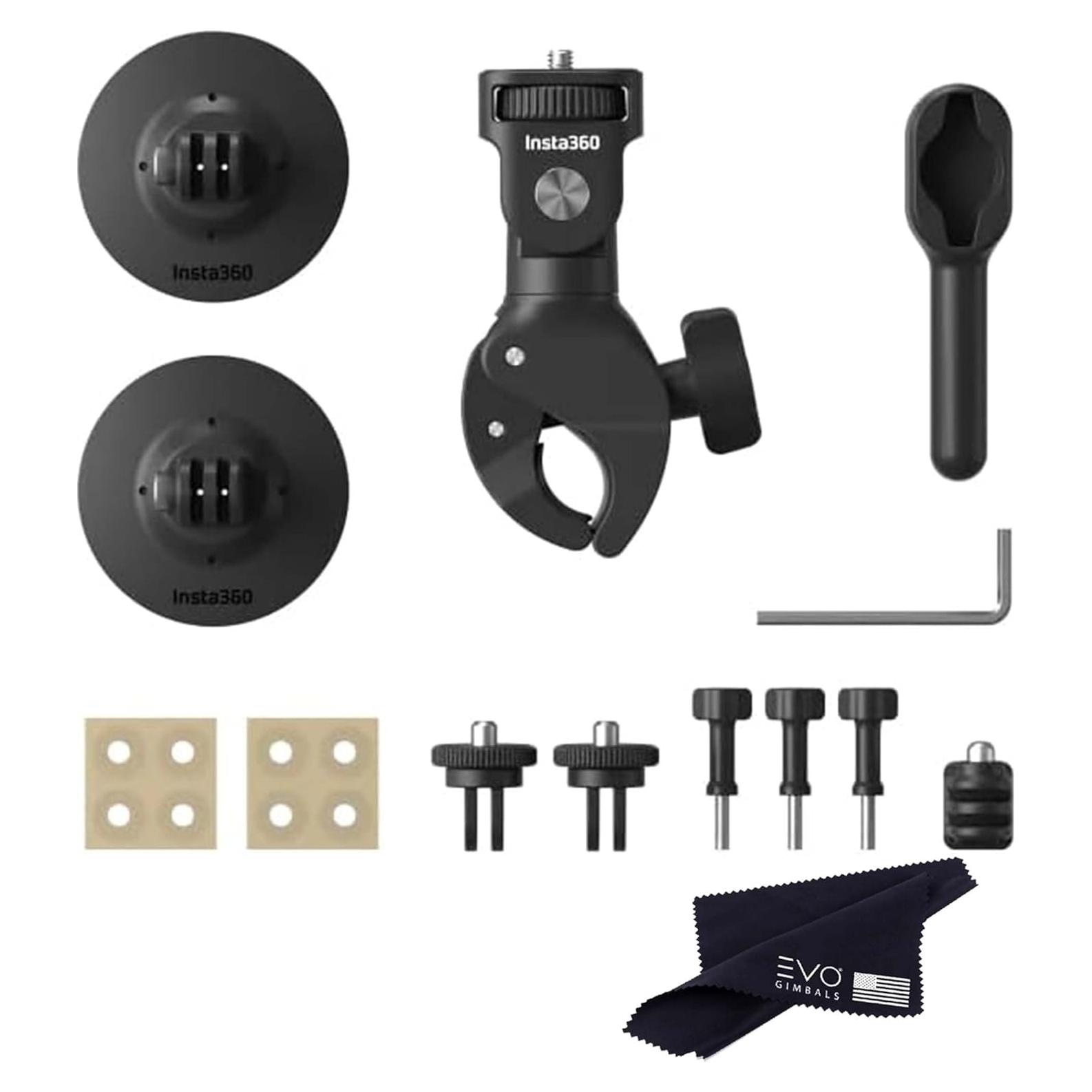 Kit de Montaje Completo para Motocicleta Insta360 - Negro