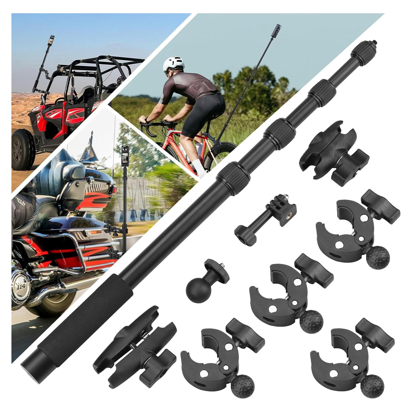 Soporte para Motocicleta BRDRC con Palo de Selfie 1.5m