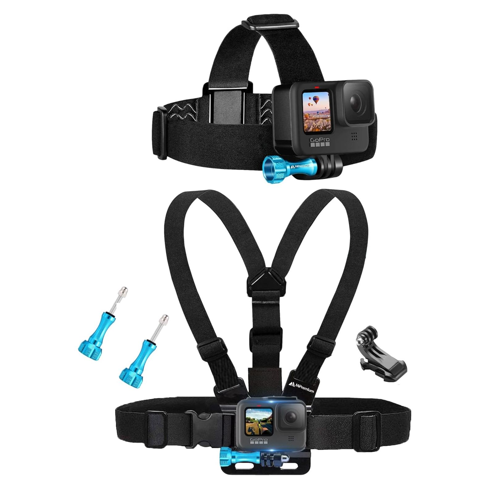 Arnés de Pecho y Correa para Cabeza MiPremium para GoPro