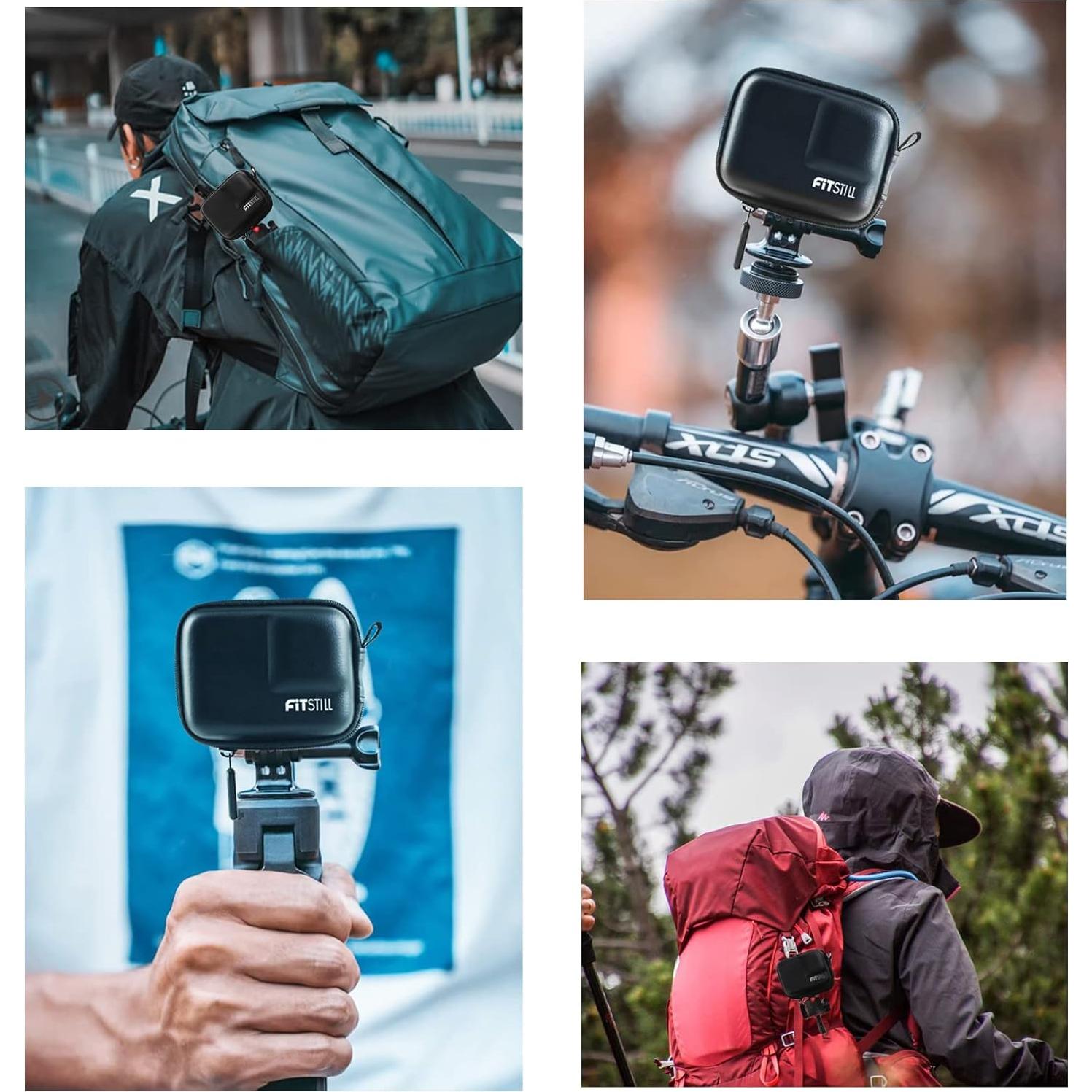 Funda Mini FitStill PU Negra para GoPro Hero 13/12/11/10/9/8/7