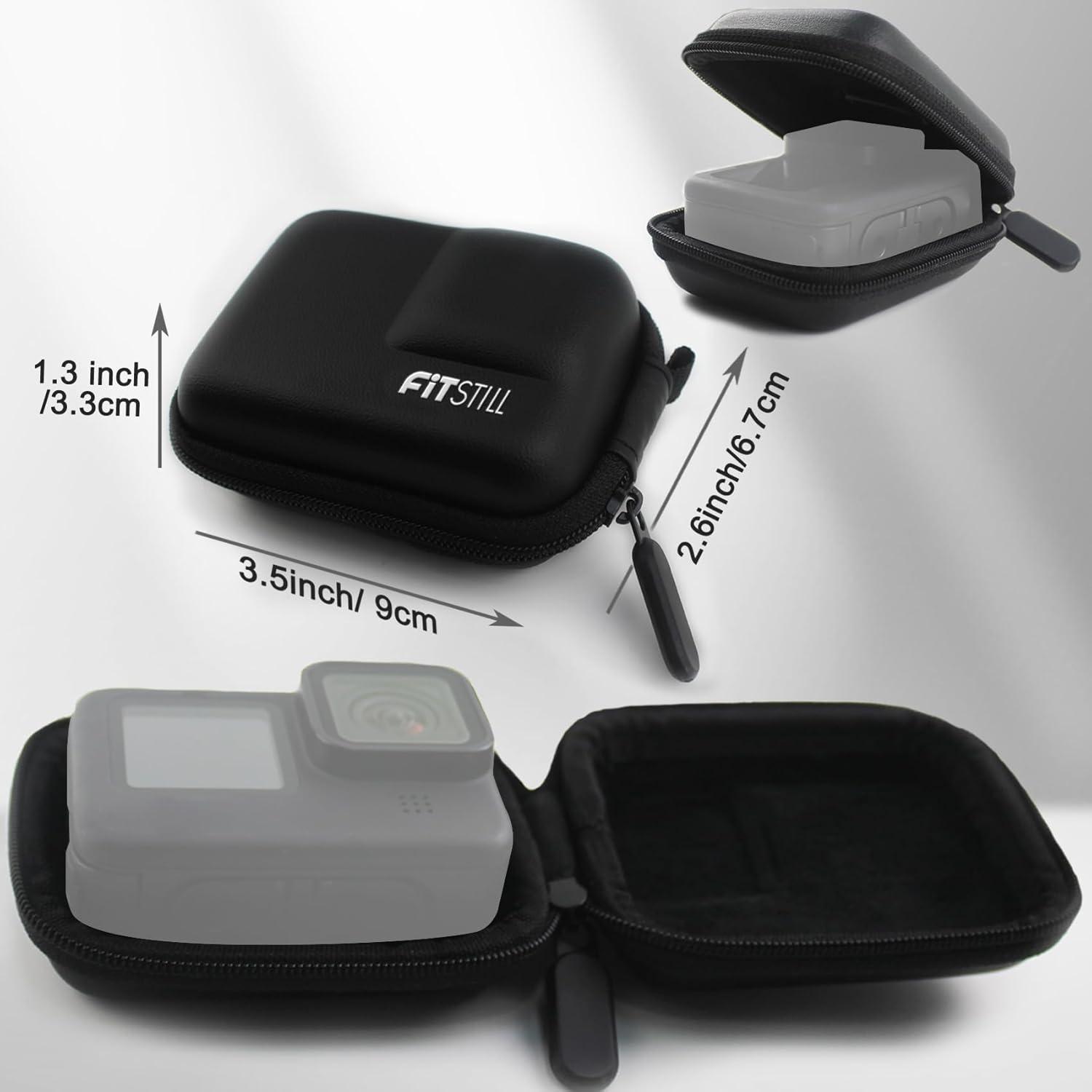 Funda Mini FitStill PU Negra para GoPro Hero 13/12/11/10/9/8/7