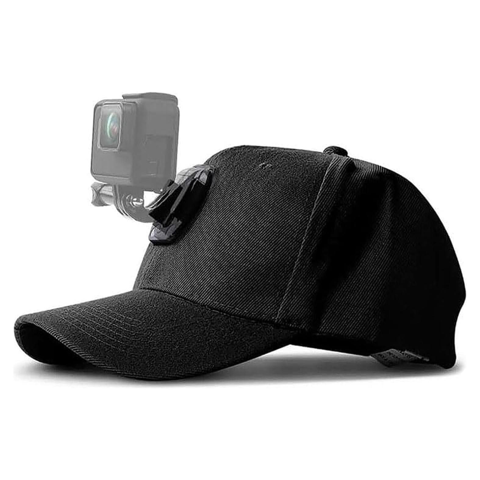 Montura de Gorra de Béisbol Reflex para Cámara de Acción Negra