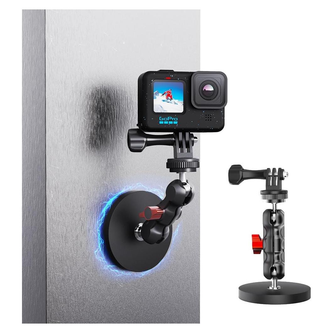 Soporte de cámara magnético SKEZN con 2 cabezales de bola