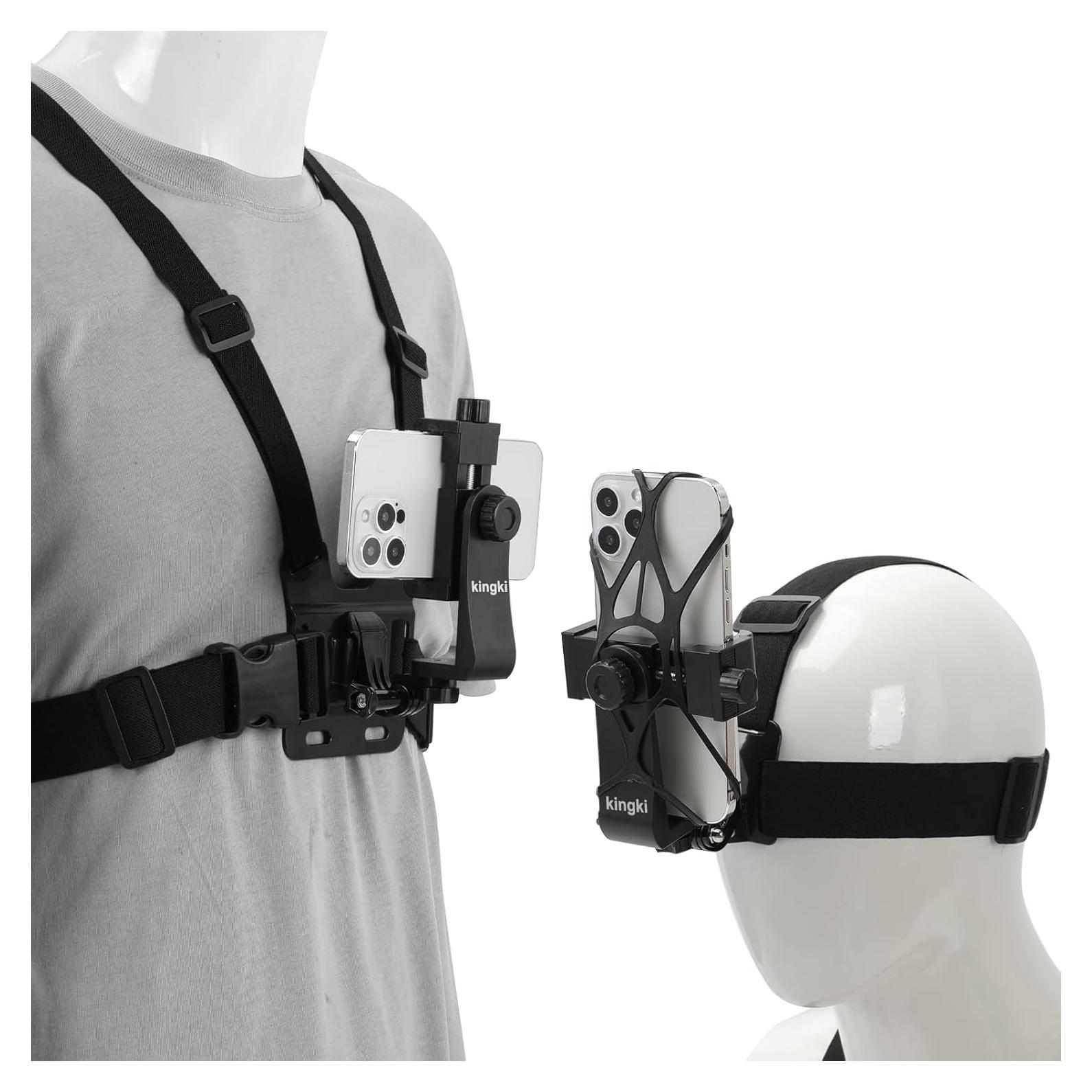 Soporte para Pecho y Cabeza KINGKI para Teléfono Móvil