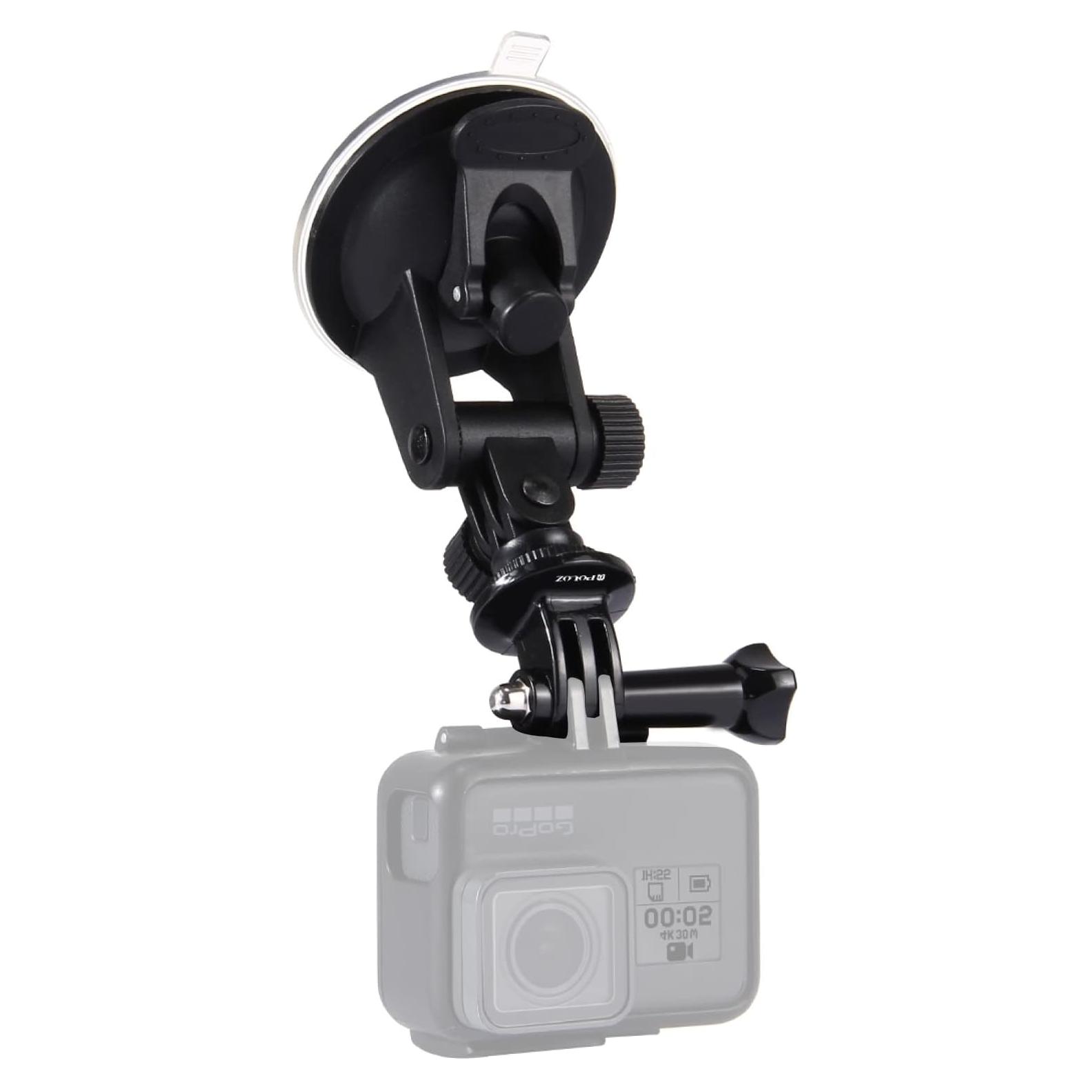Soporte de Ventosa PULUZ para GoPro y Teléfonos - Ajustable 6.8cm