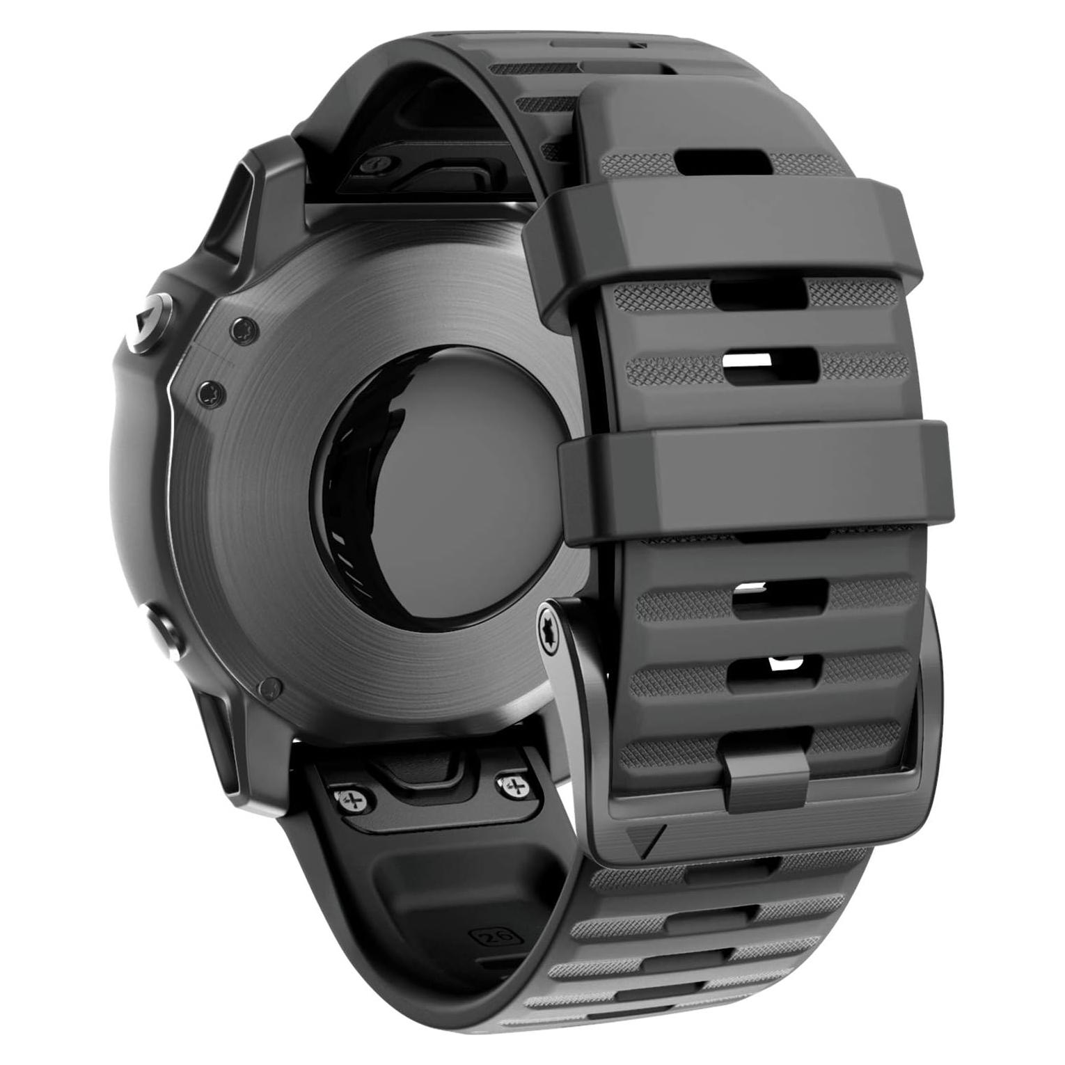 Correa de Silicona ANCOOL 26mm para Reloj Fenix 6X/7X/5X