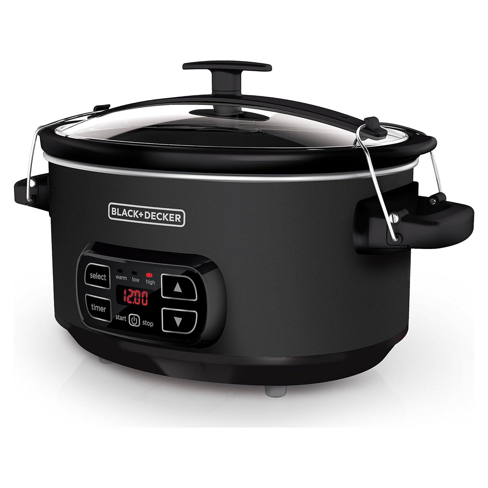Cocina Lenta BLACK+DECKER SCD4007 7L Pizarra 3 Calores