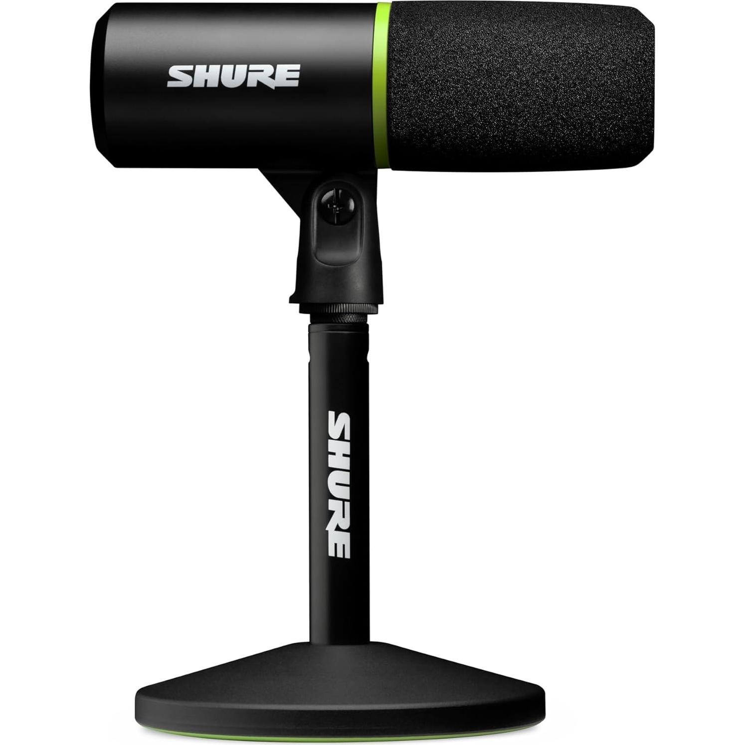 Micrófono Gaming Shure MV6 USB Dinámico con Soporte