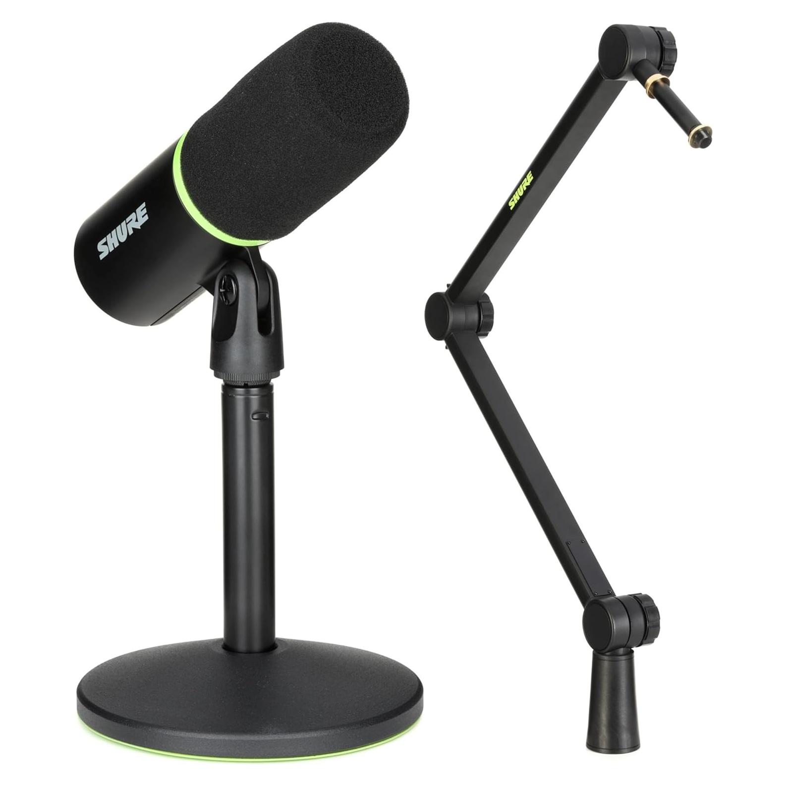 Micrófono USB Shure MV6 para Juegos y Streaming con Soporte