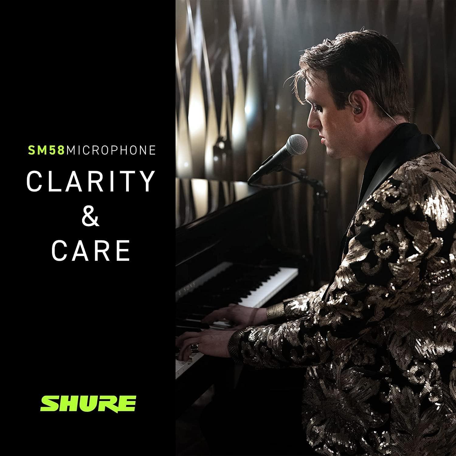 Micrófono Dinámico Shure SM58S Cardioide con Interruptor