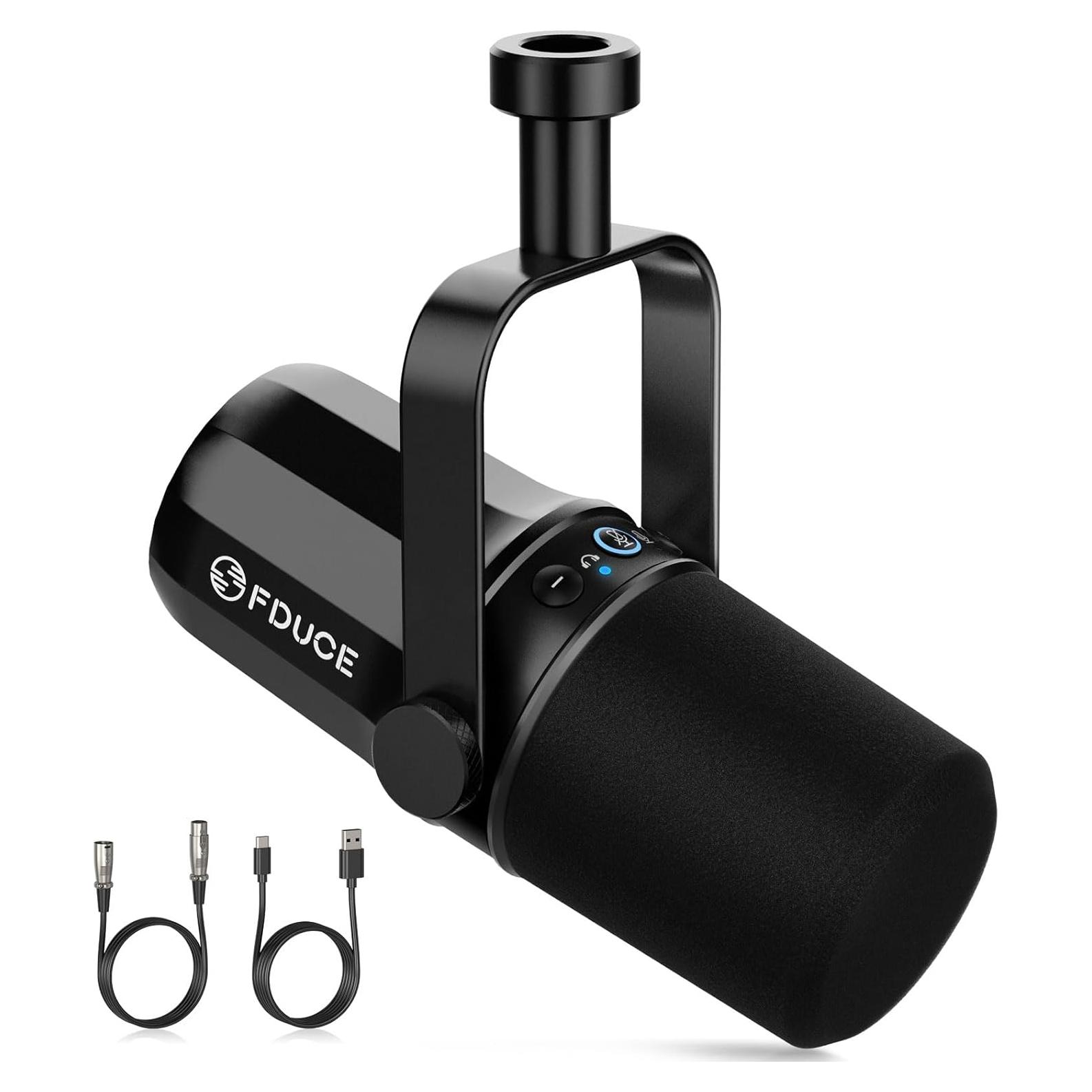 Micrófono Dinámico FDUCE SL40 USB/XLR para Podcast y Streaming