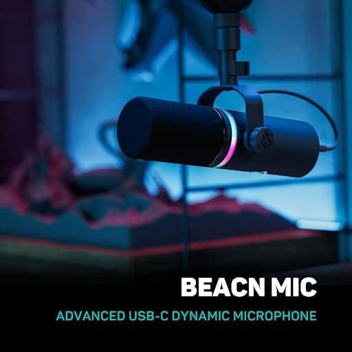 Micrófono Dinámico USB BEACN Dark para PC - Streaming y Podcast