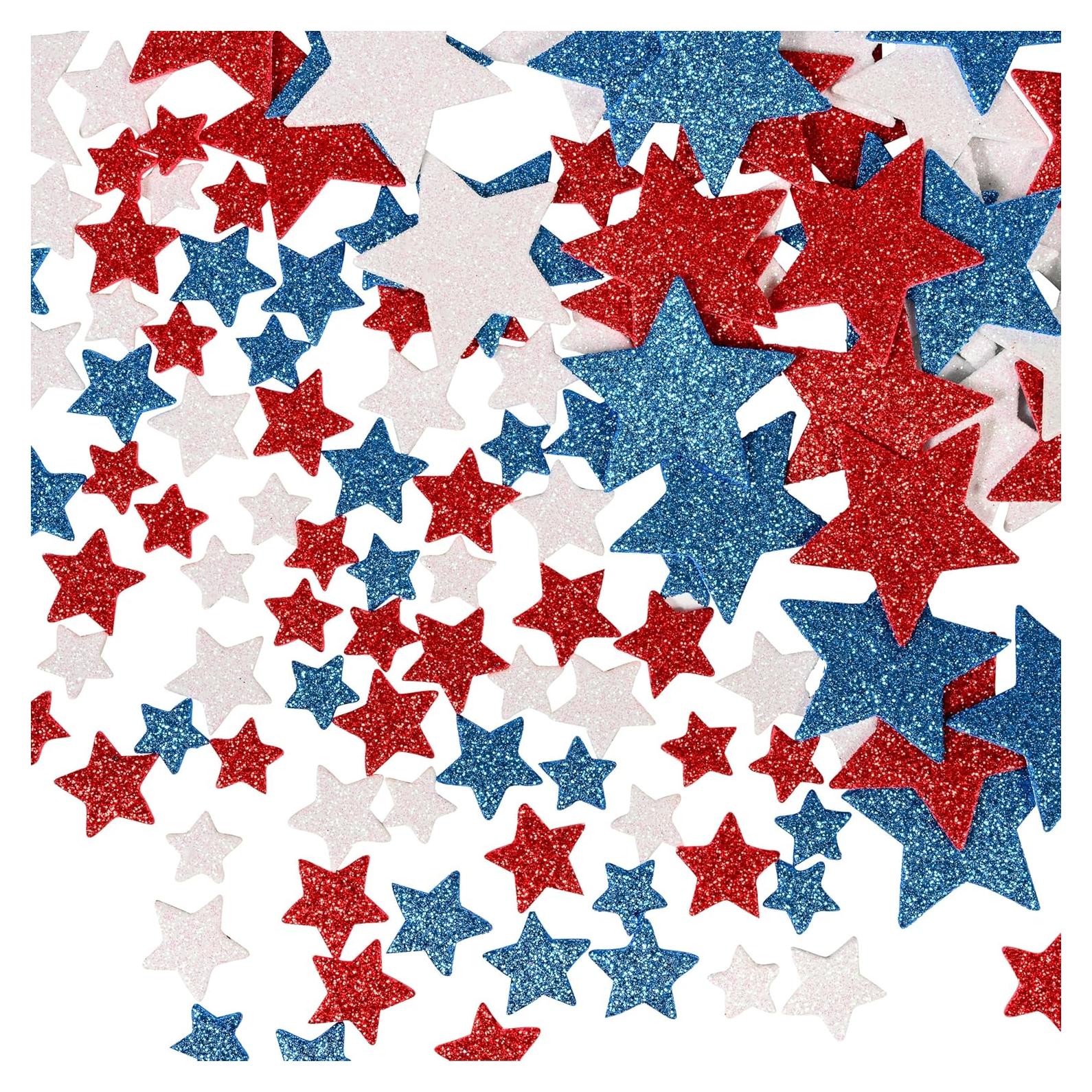 Pegatinas de Espuma Brillantes Sew Star - 168 Estrellas 3D