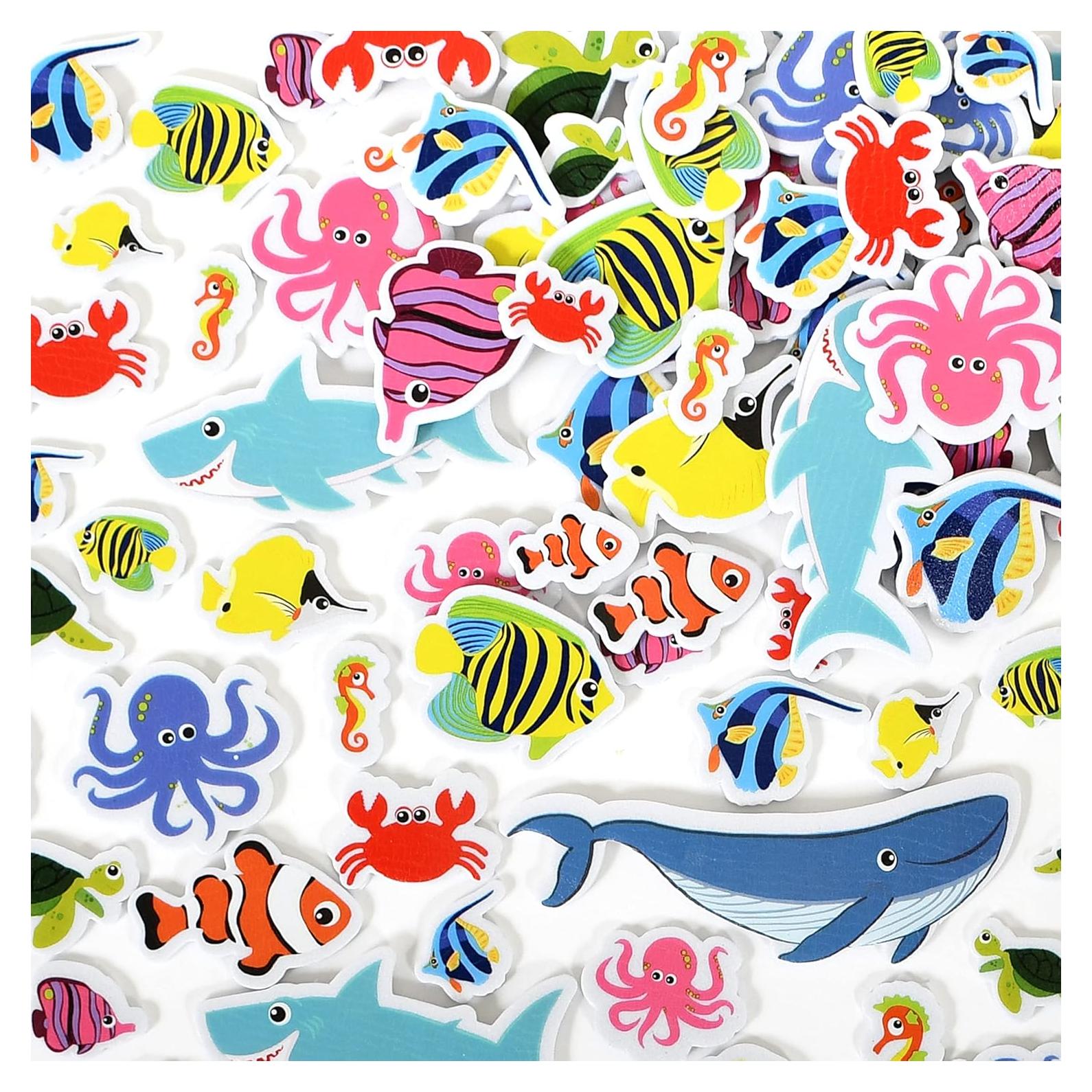 Pegatinas de Espuma Oceánicas LISTO PARA APRENDER - 168 Piezas