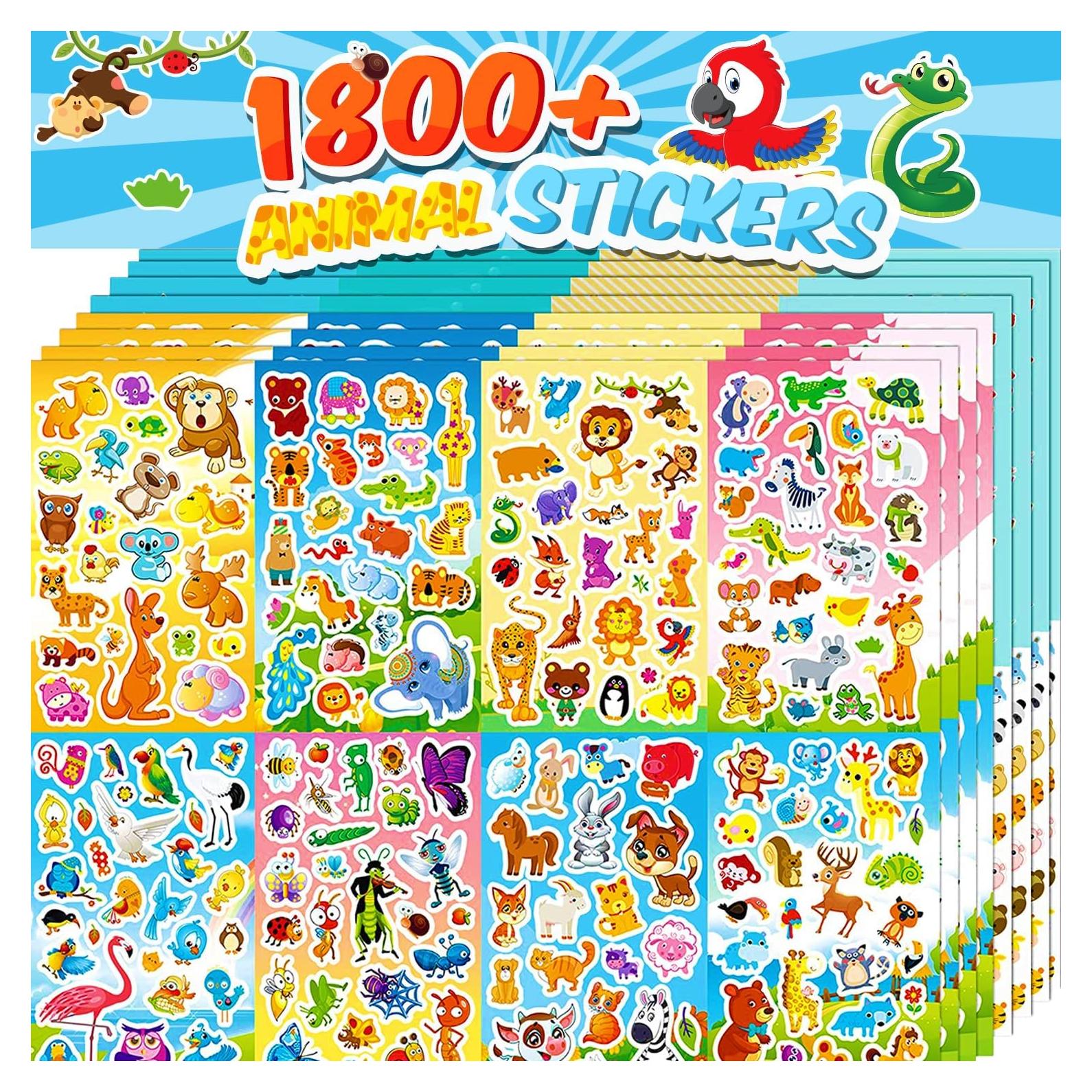 Stickers de Animales Sinceroduct - 1800+ Piezas Reutilizables