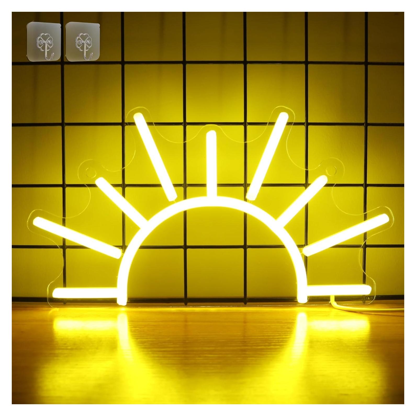 Lámpara de Neón Attivolife Amanecer Amarillo LED Regulable