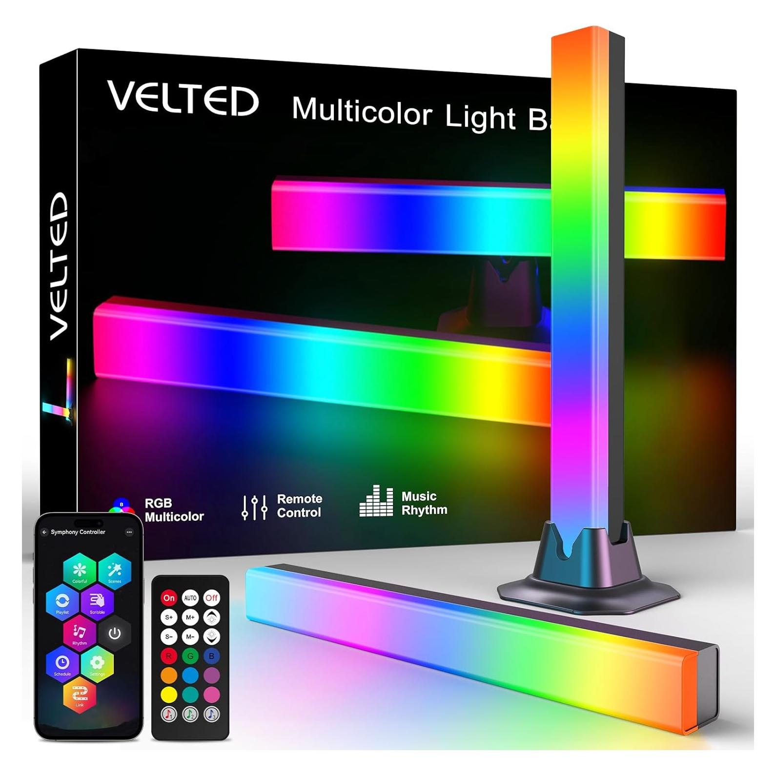 Barra de Luz LED RGB IC Sincronización Musical Control Remoto