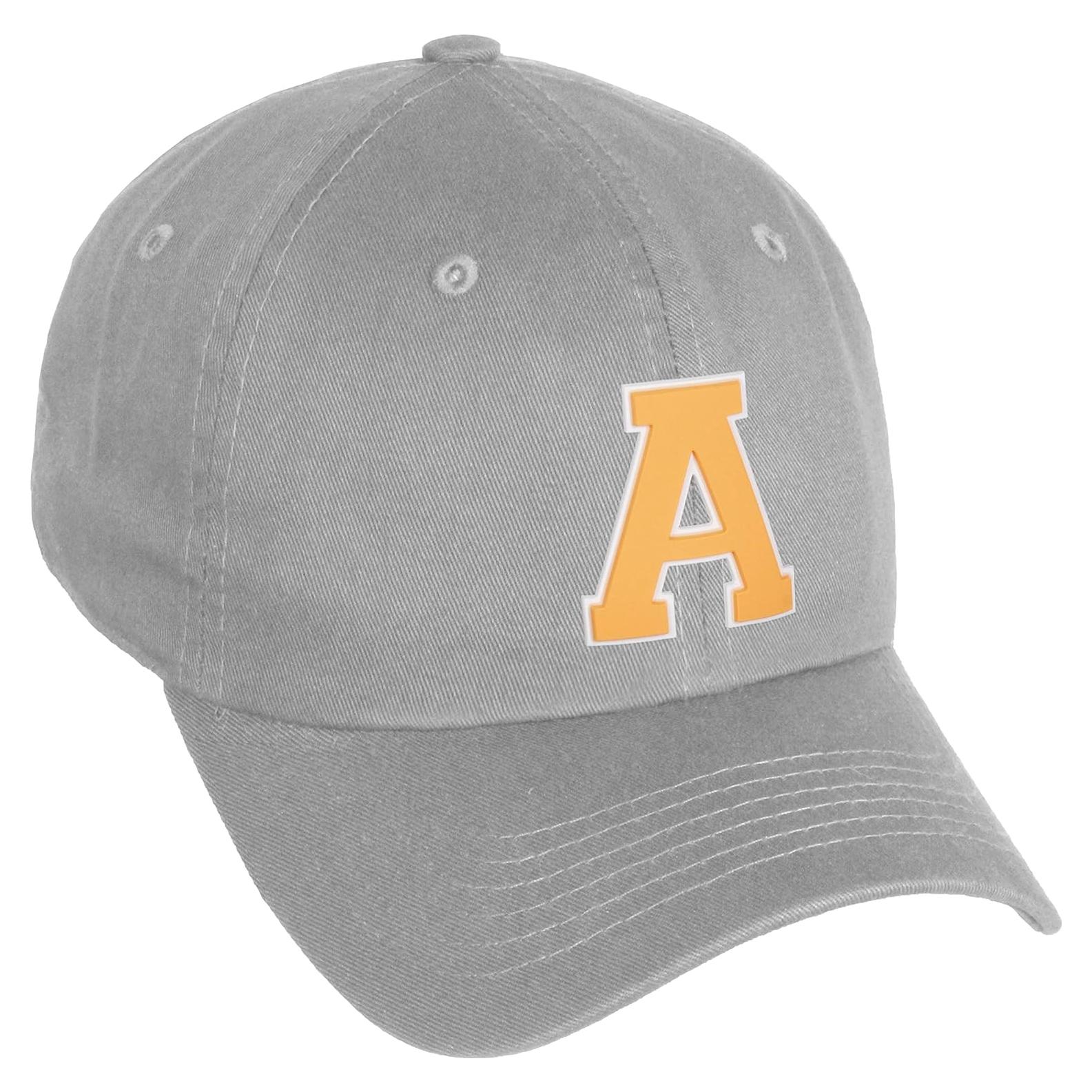 Gorra de papá Daxton Classic 3D Varsity Unisex Blanco Naranja