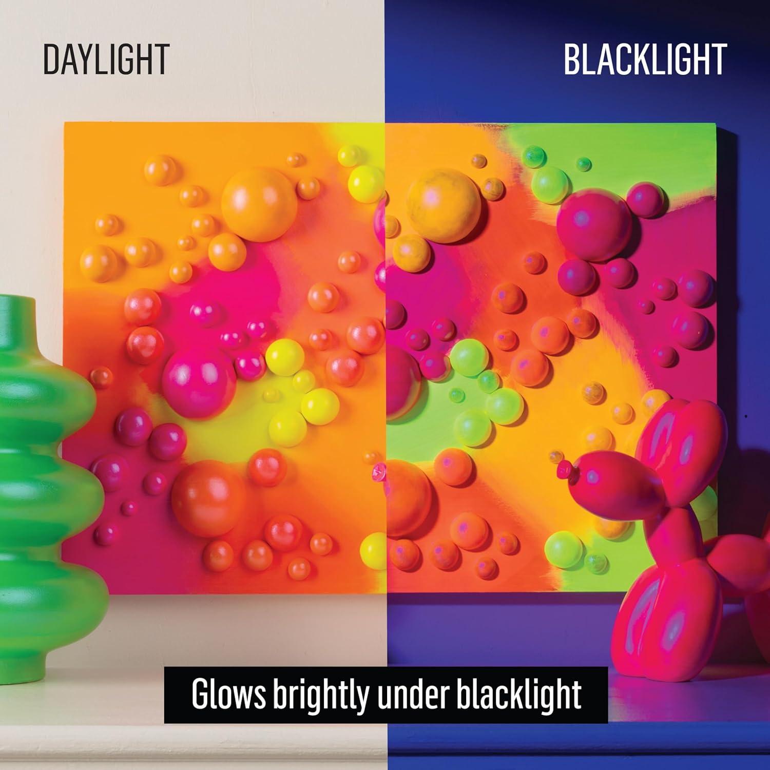 Pintura Acrílica FolkArt Color Shift Blacklight Verde Neón 59ml