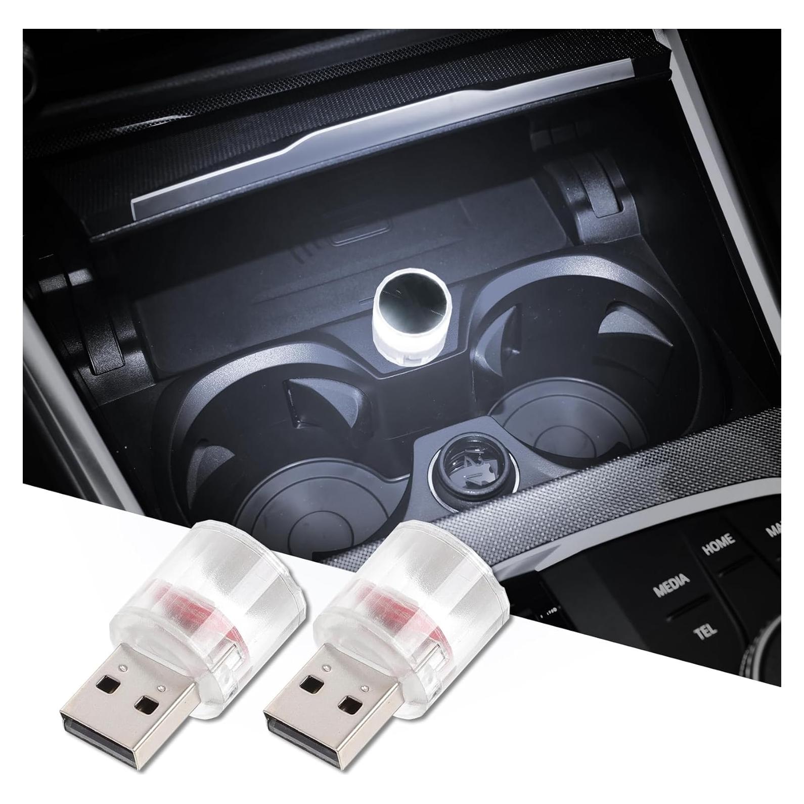 Lámpara LED USB Mini DWARFOO para Coche y Decoración - 2PCS