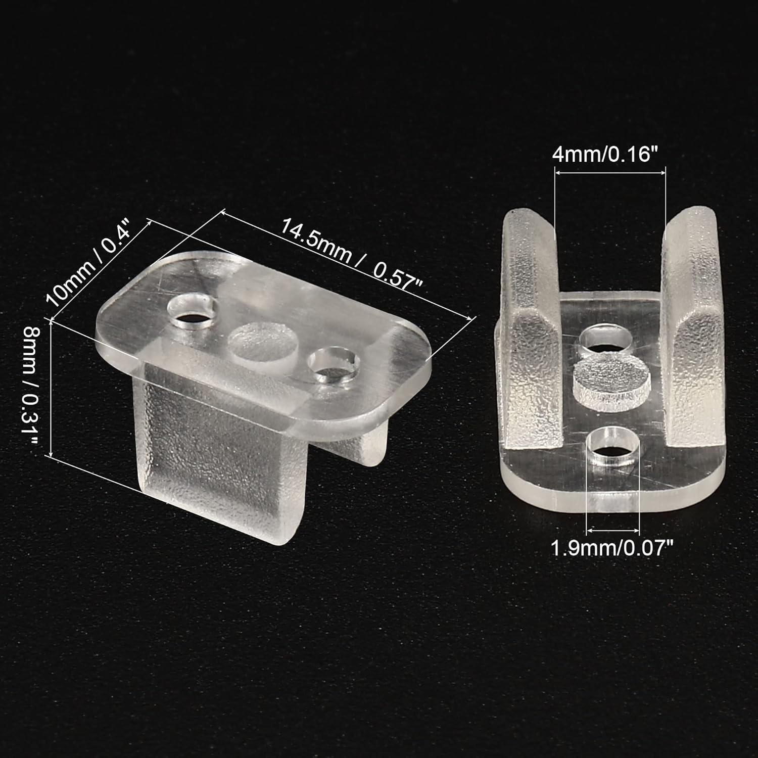 Clips de Montaje LED Neon MECCANIXITY 40 Piezas 5mm