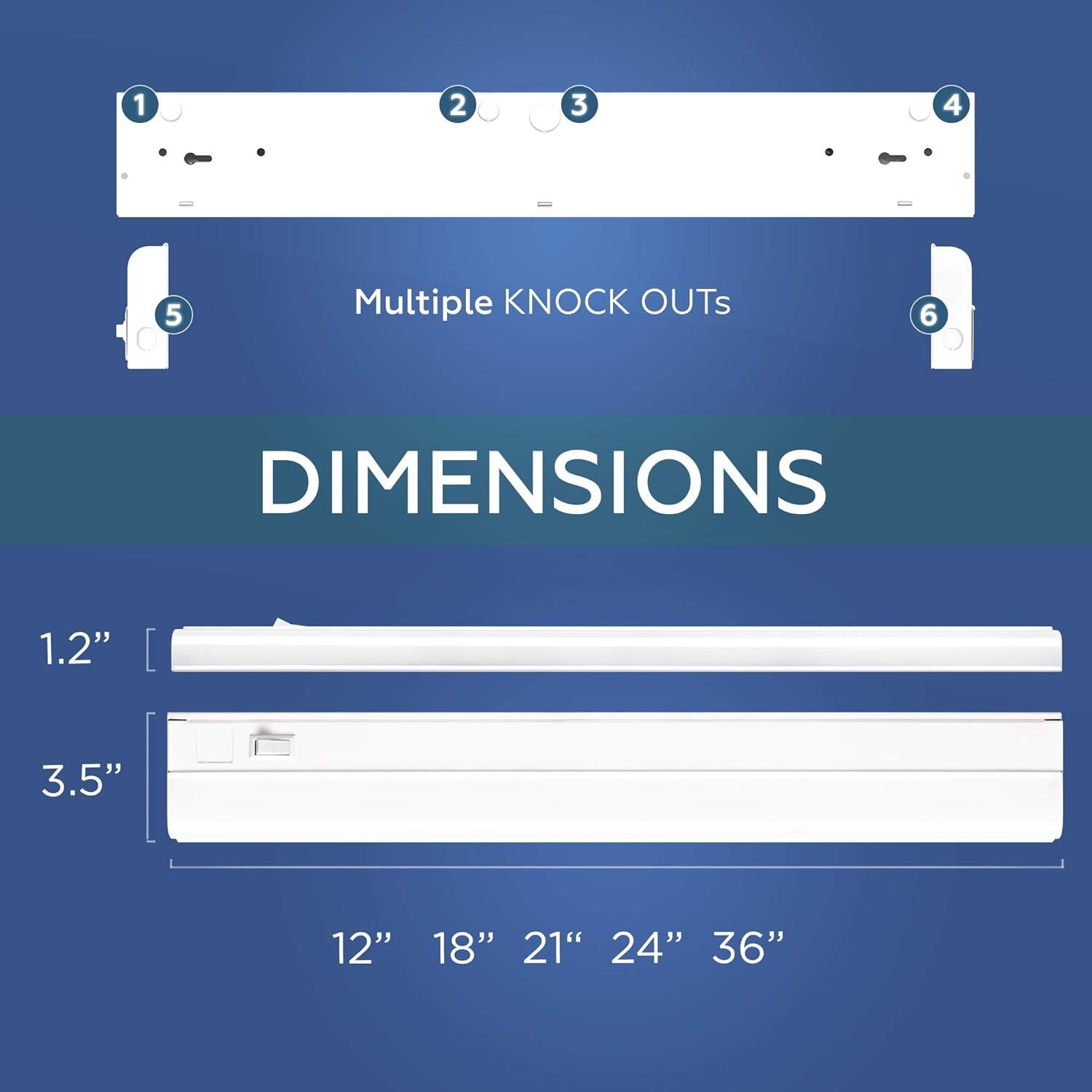 Iluminación LED Bajo Gabinete HARRRRD 91.44 cm Regulable 20W