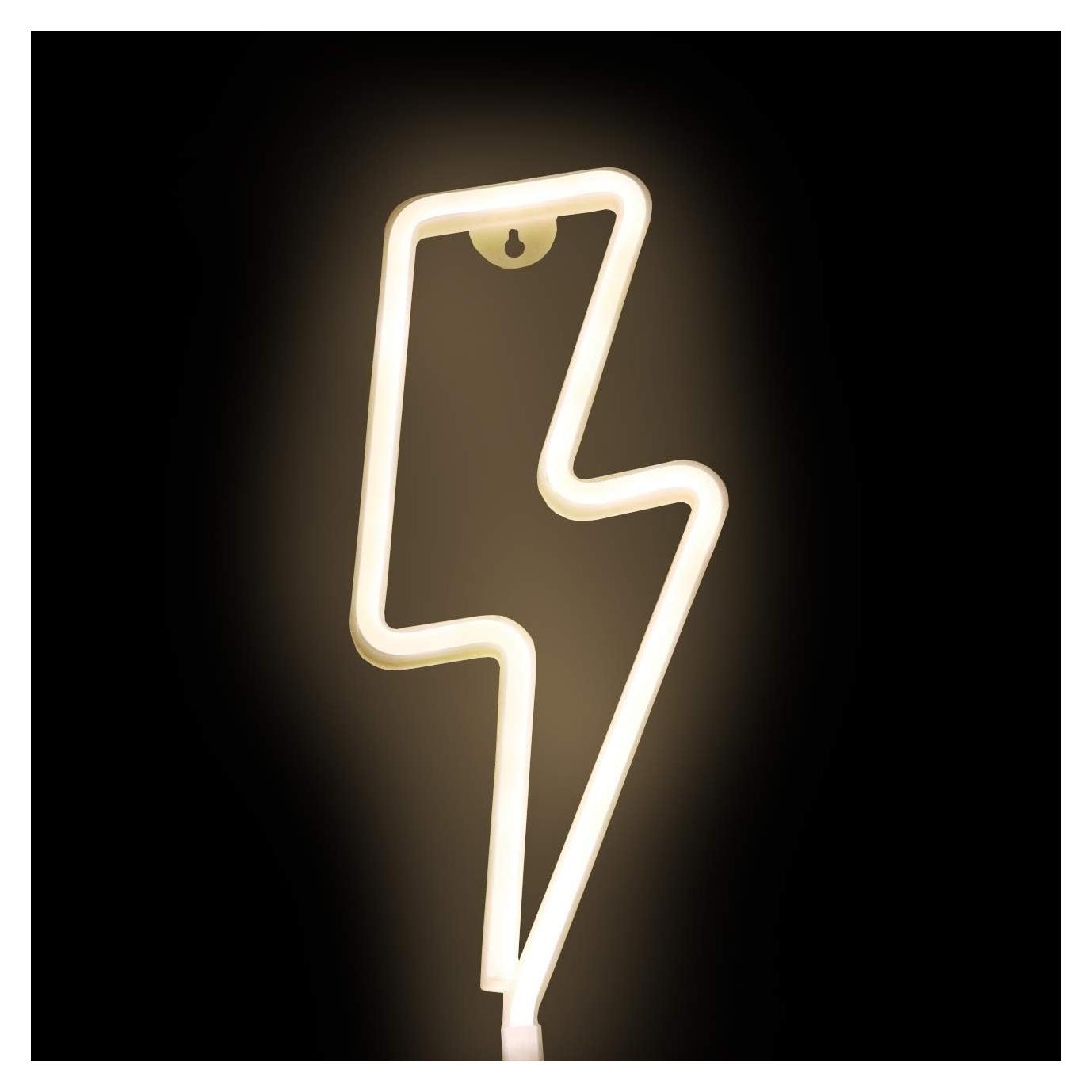 Luz Neon Decorativa Rayo Sunnyglade USB/Batería 35.5x29cm