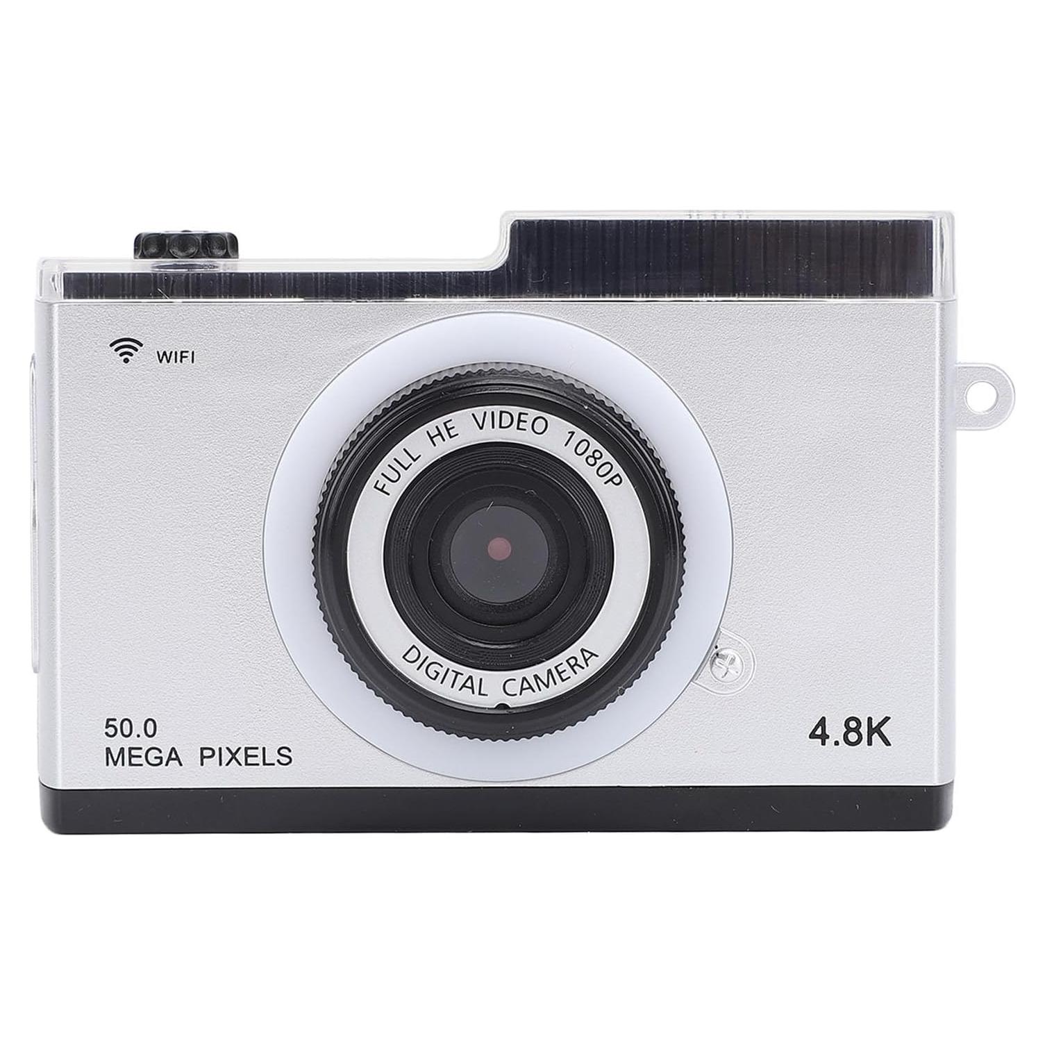 Cámara Digital Compacta ZJchao 48MP 1080P 8X Zoom Plata