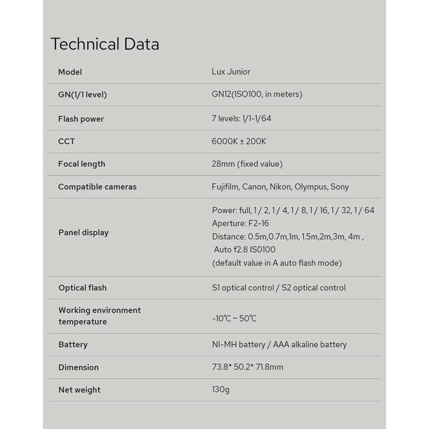 Flash Godox Lux Junior Retro para Cámara - Speedlite GN12