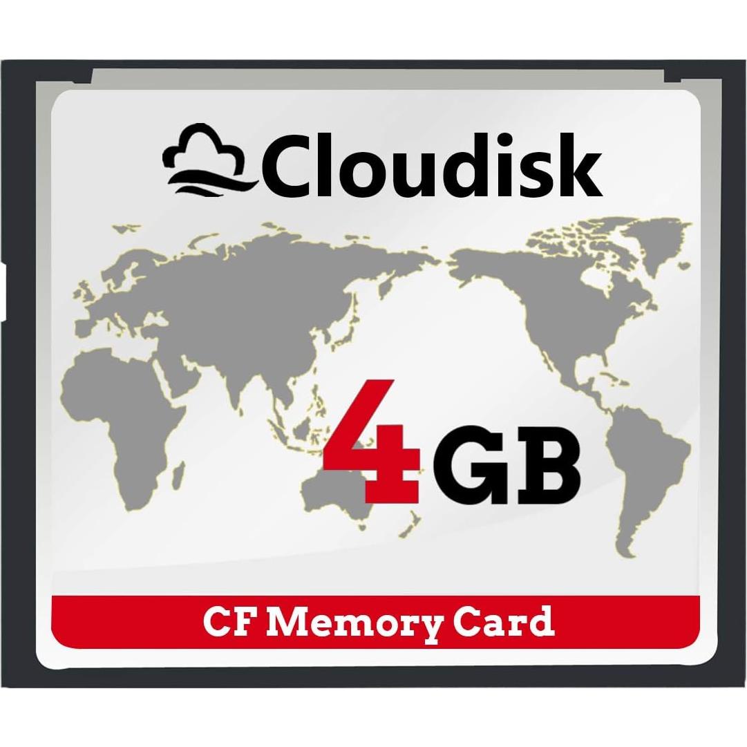 Paquete de 2 Tarjetas Compact Flash 4GB Cloudisk para DSLR