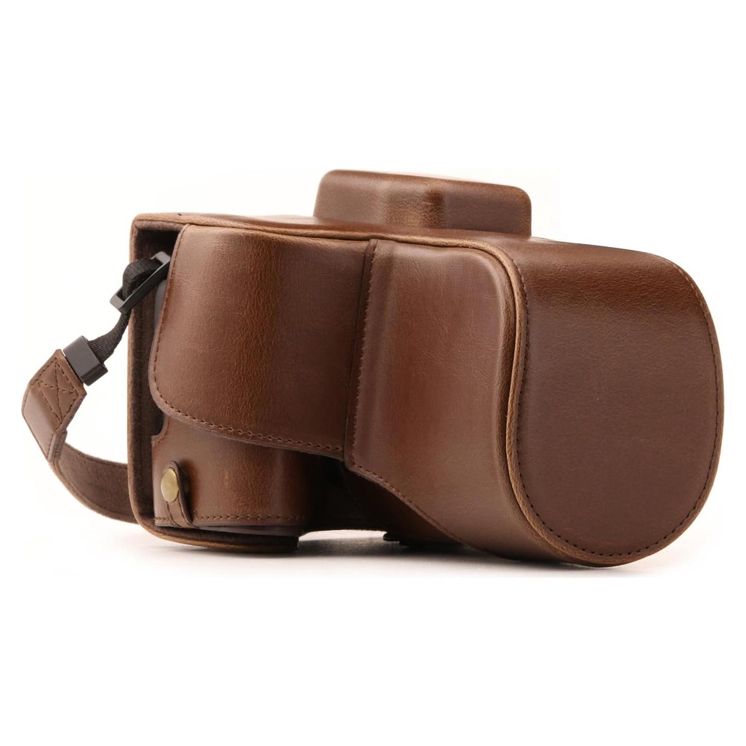 Funda de cámara de cuero MegaGear para Canon EOS Rebel SL2