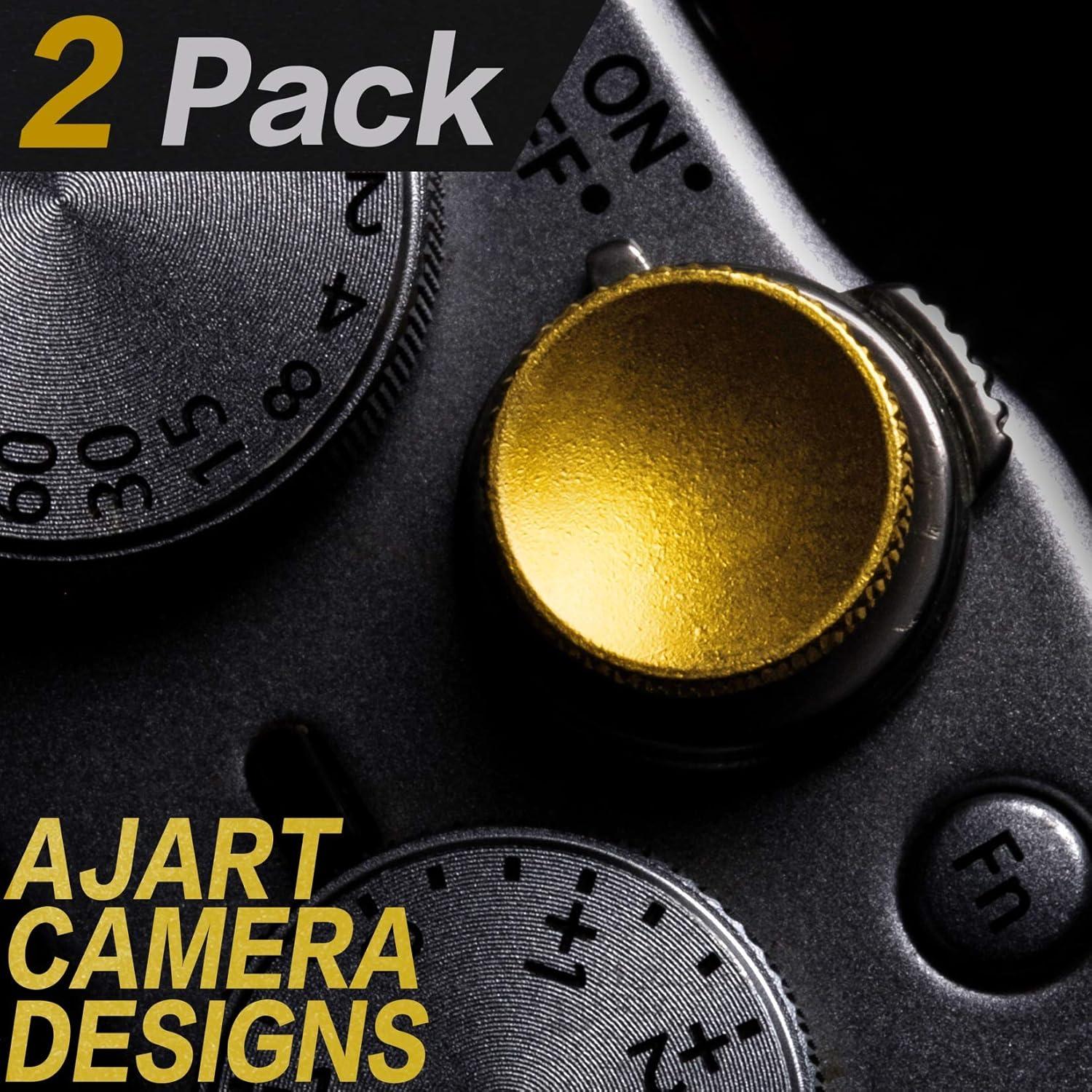 Botón de obturador suave AJART oro 11mm para cámaras