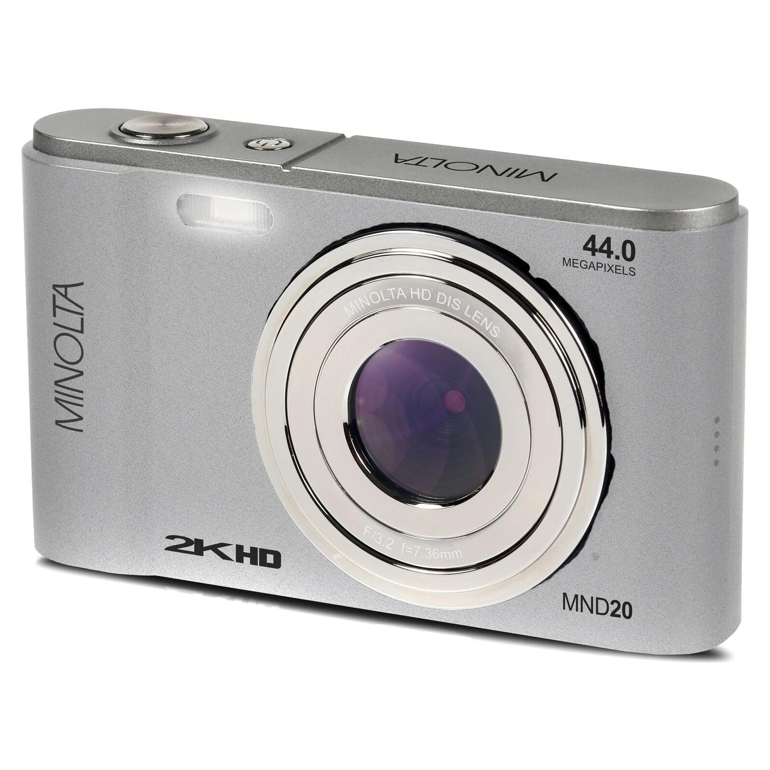Cámara Digital Minolta MND20 44MP - Video 2.7K, Zoom 16X