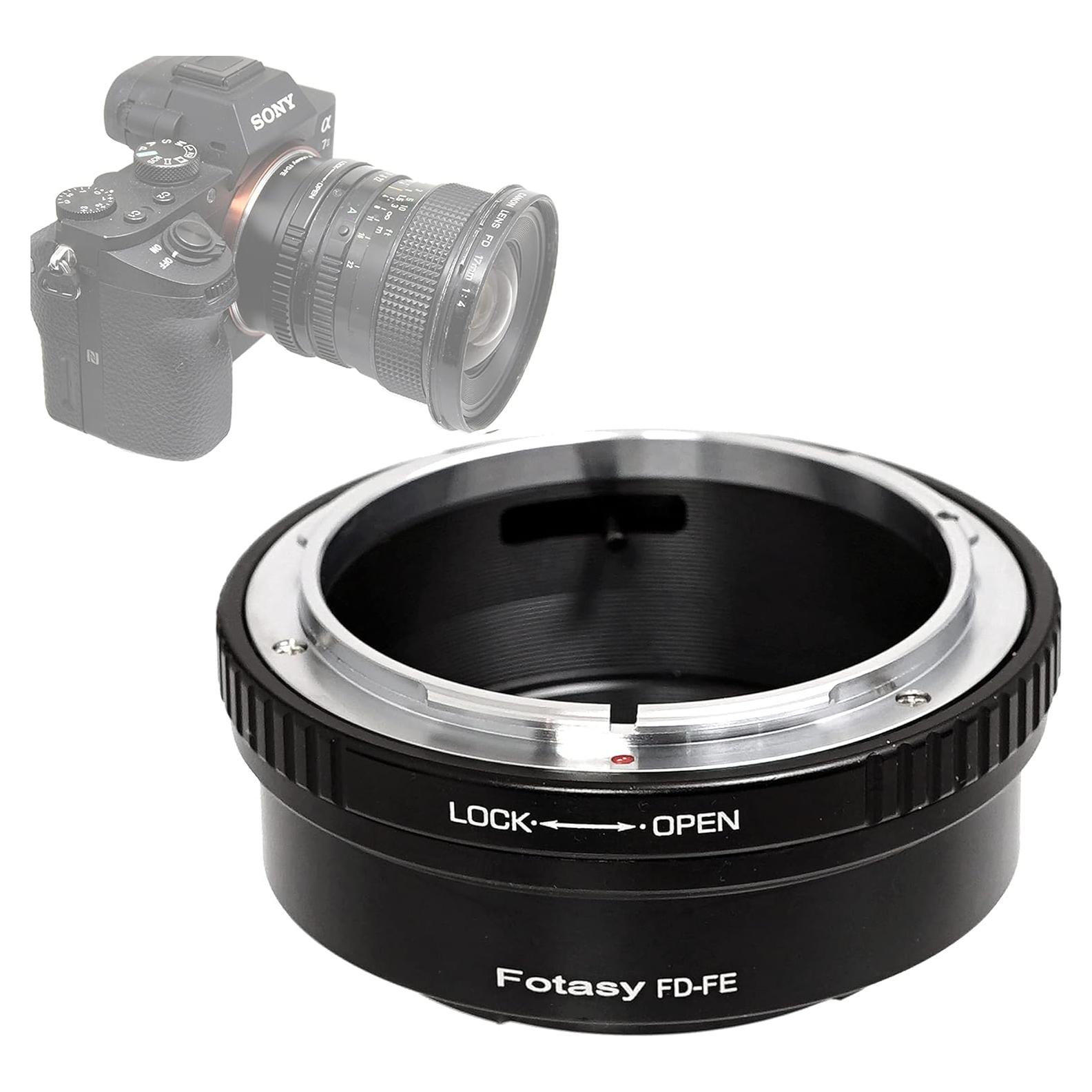 Adaptador de lente Fotasy FD a E Mount para Sony Mirrorless