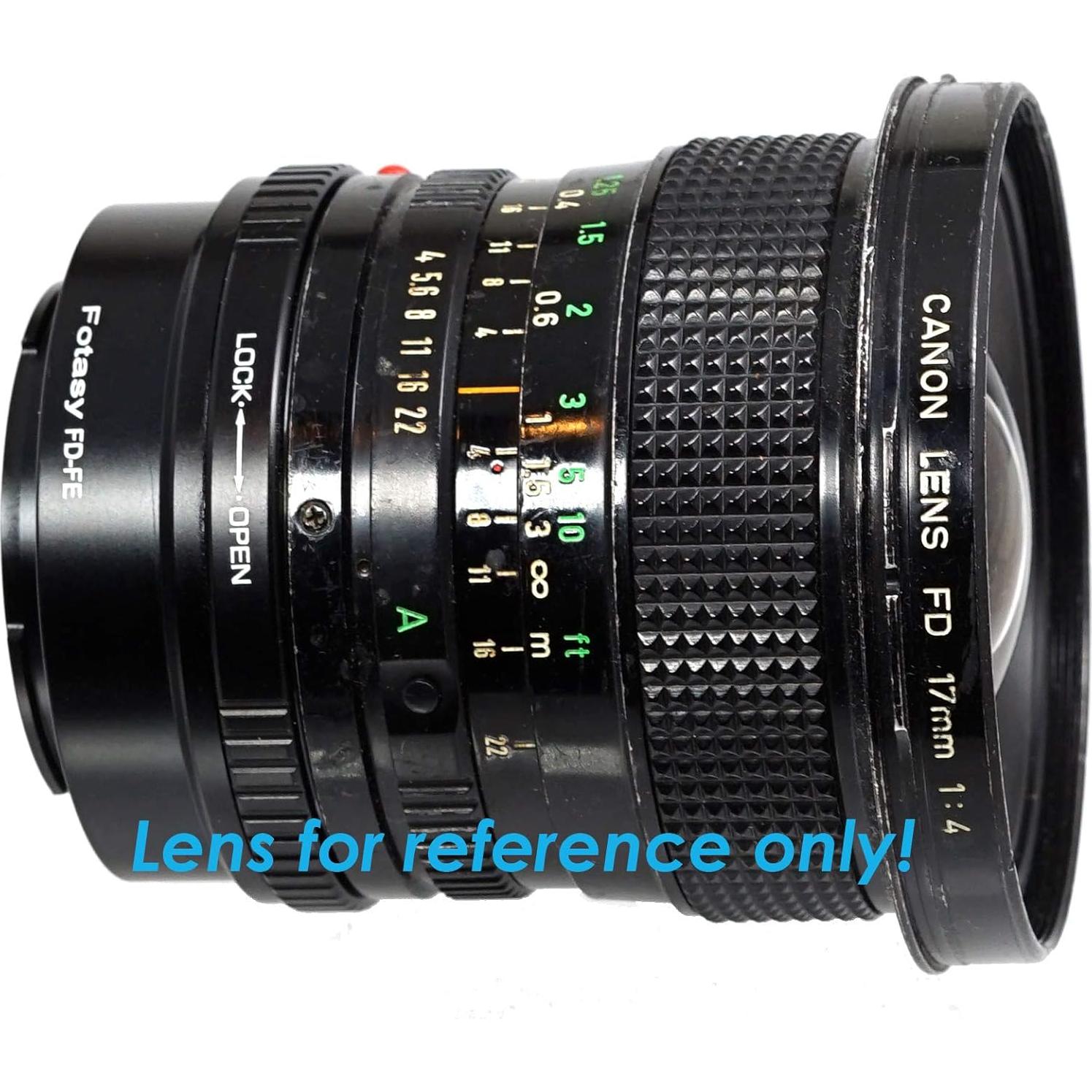 Adaptador de lente Fotasy FD a E Mount para Sony Mirrorless