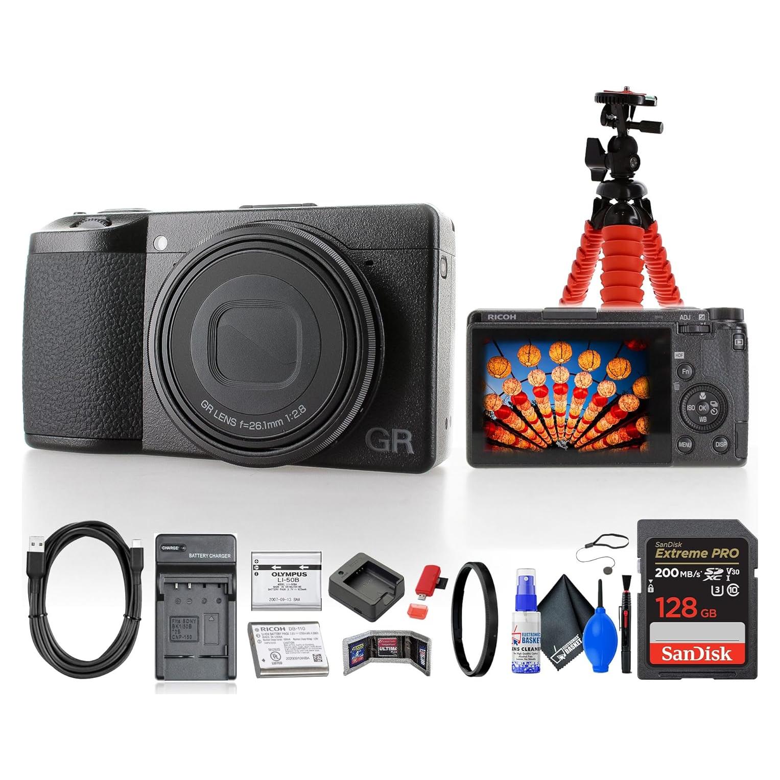 Cámara Digital Ricoh GR IIIx HDF 24.2MP + Accesorios Completo