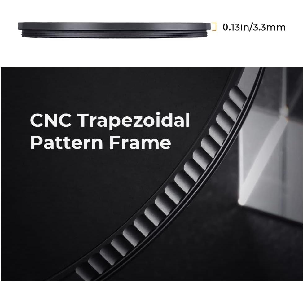 Filtro de Difusión Negra 1/2 K&F Concept 52mm Resistente al Agua