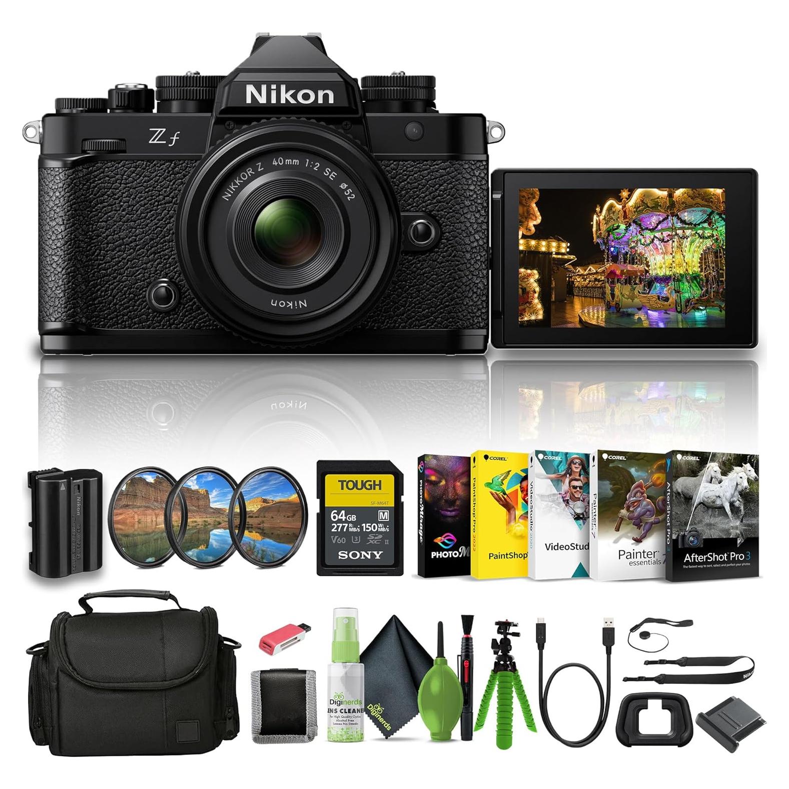 Cámara sin Espejo Nikon Zf 24.5MP 4K + Lente NIKKOR Z 40mm