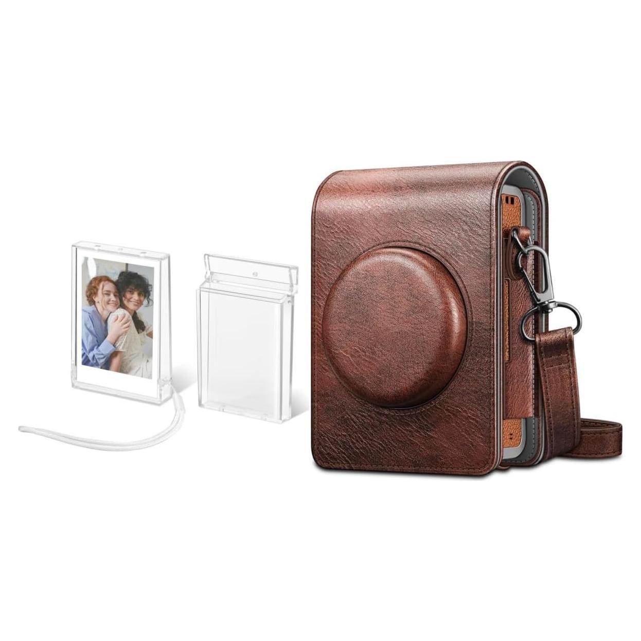 Funda Protectora Fintie para Fujifilm Instax Mini EVO + 2 Fundas de Fotos